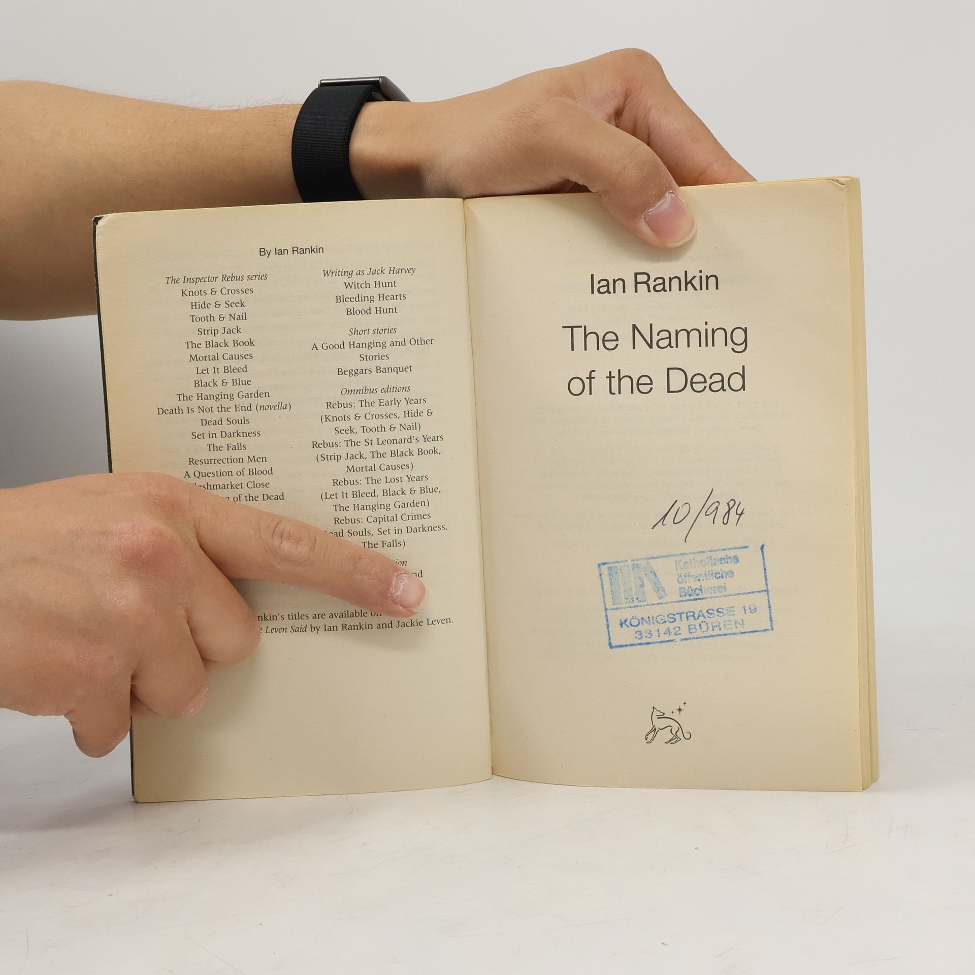 Ian Rankin The Naming of the Dead. Im Namen der Toten, englische Ausgabe