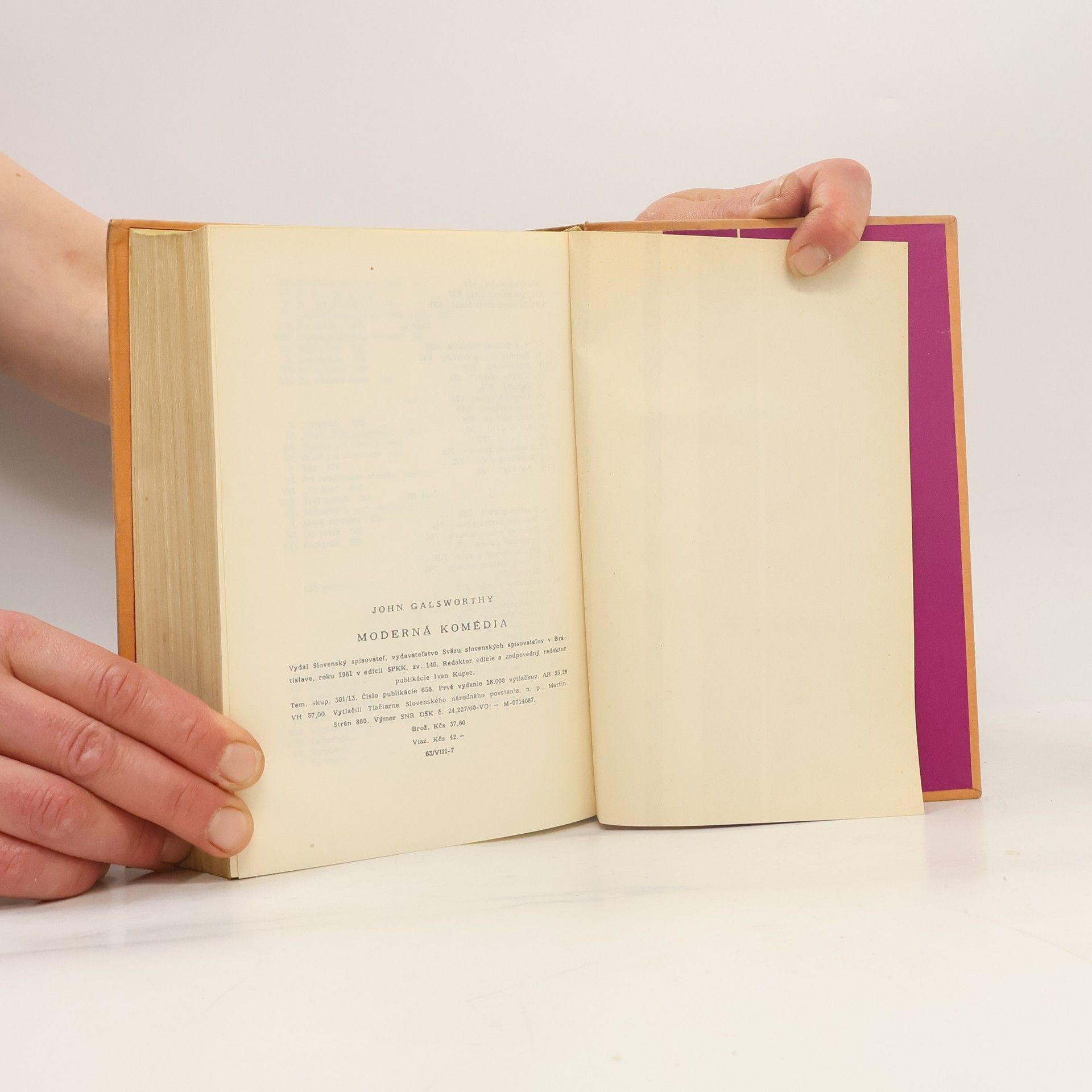 John Galsworthy Moderná komédia