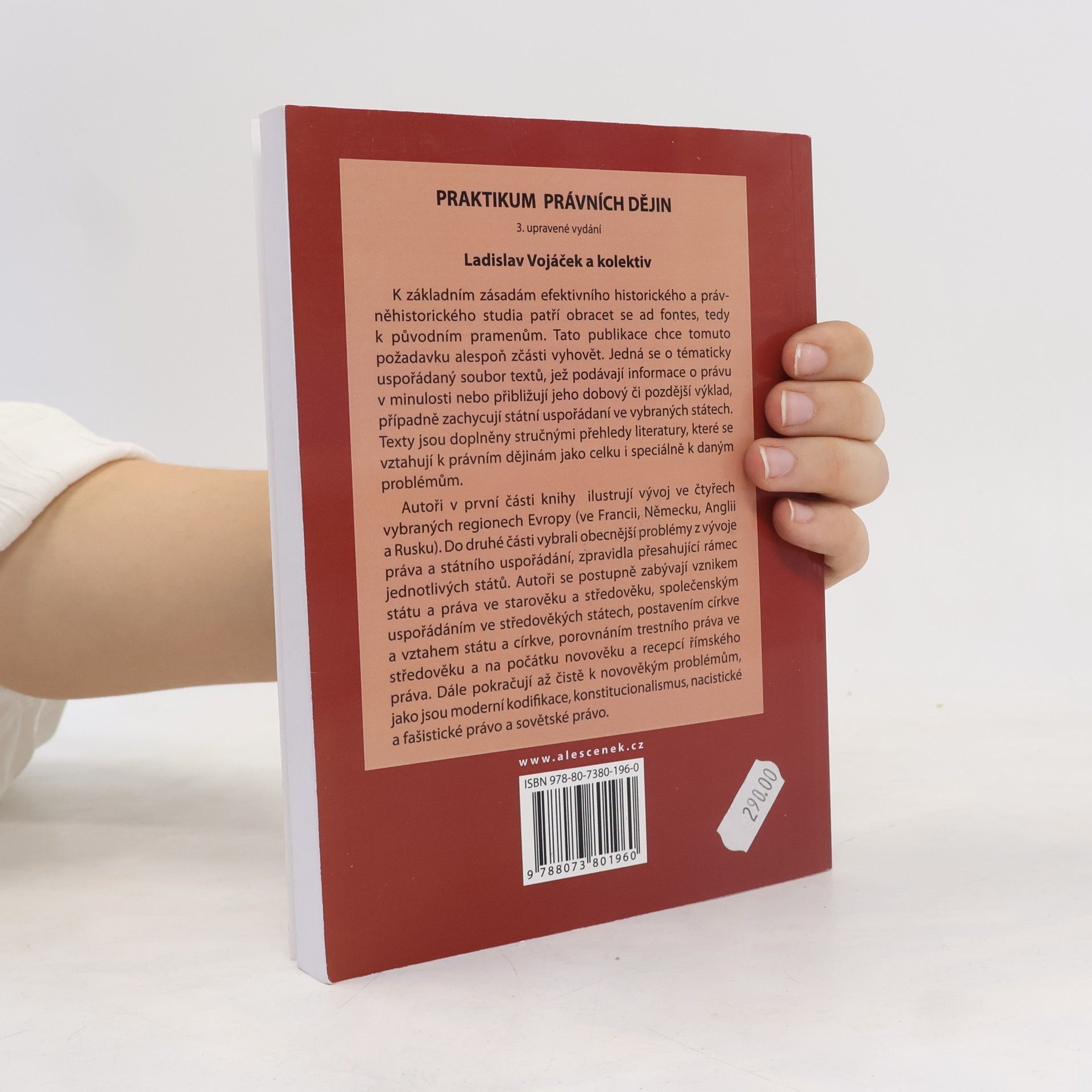 Ladislav Vojáček Praktikum právních dějin