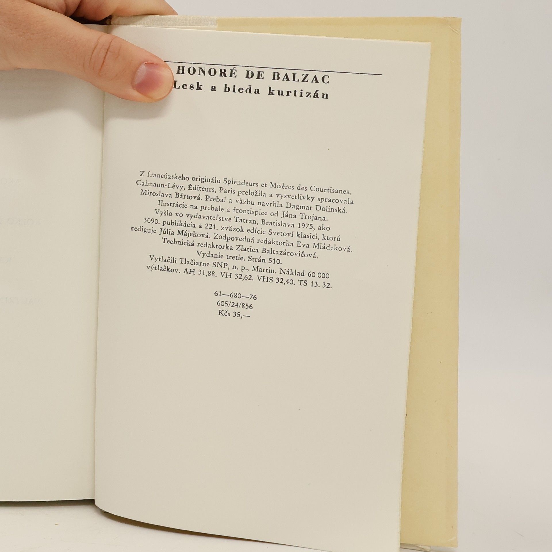 Honoré de Balzac Lesk a bieda kurtizán