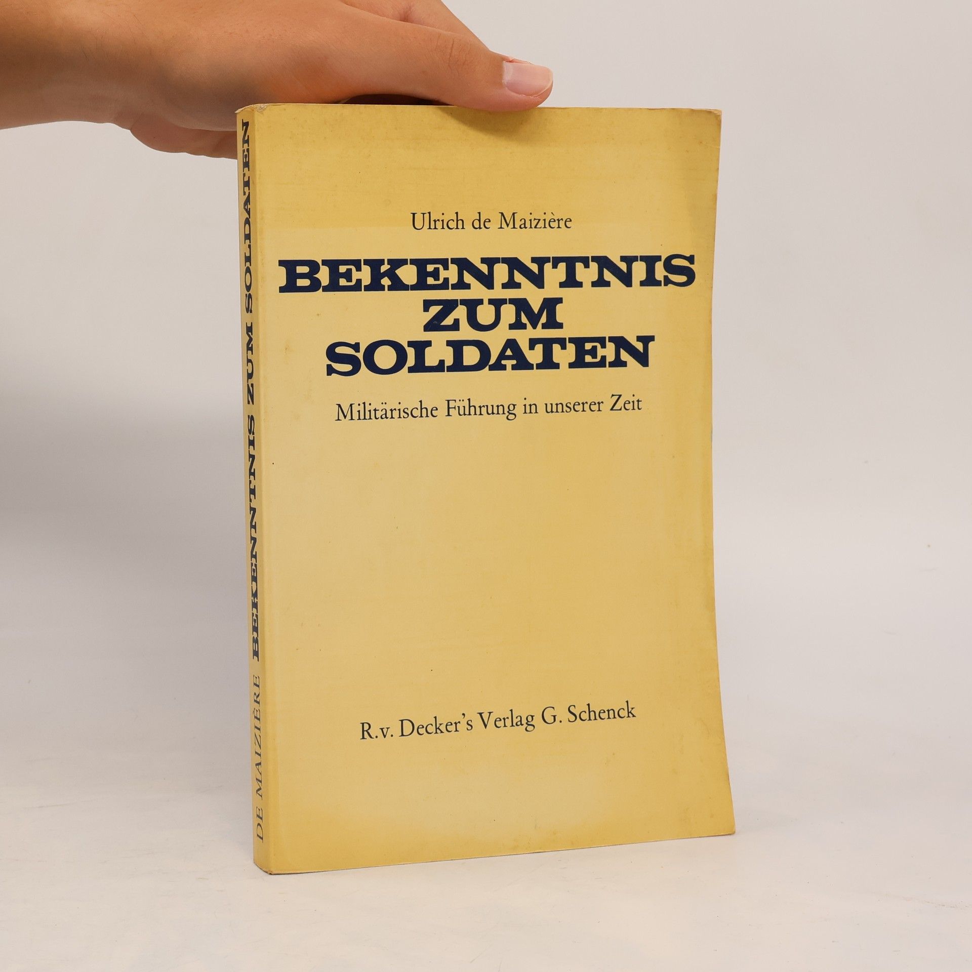 General Ulrich de Maizière Bekenntnis zum Soldaten