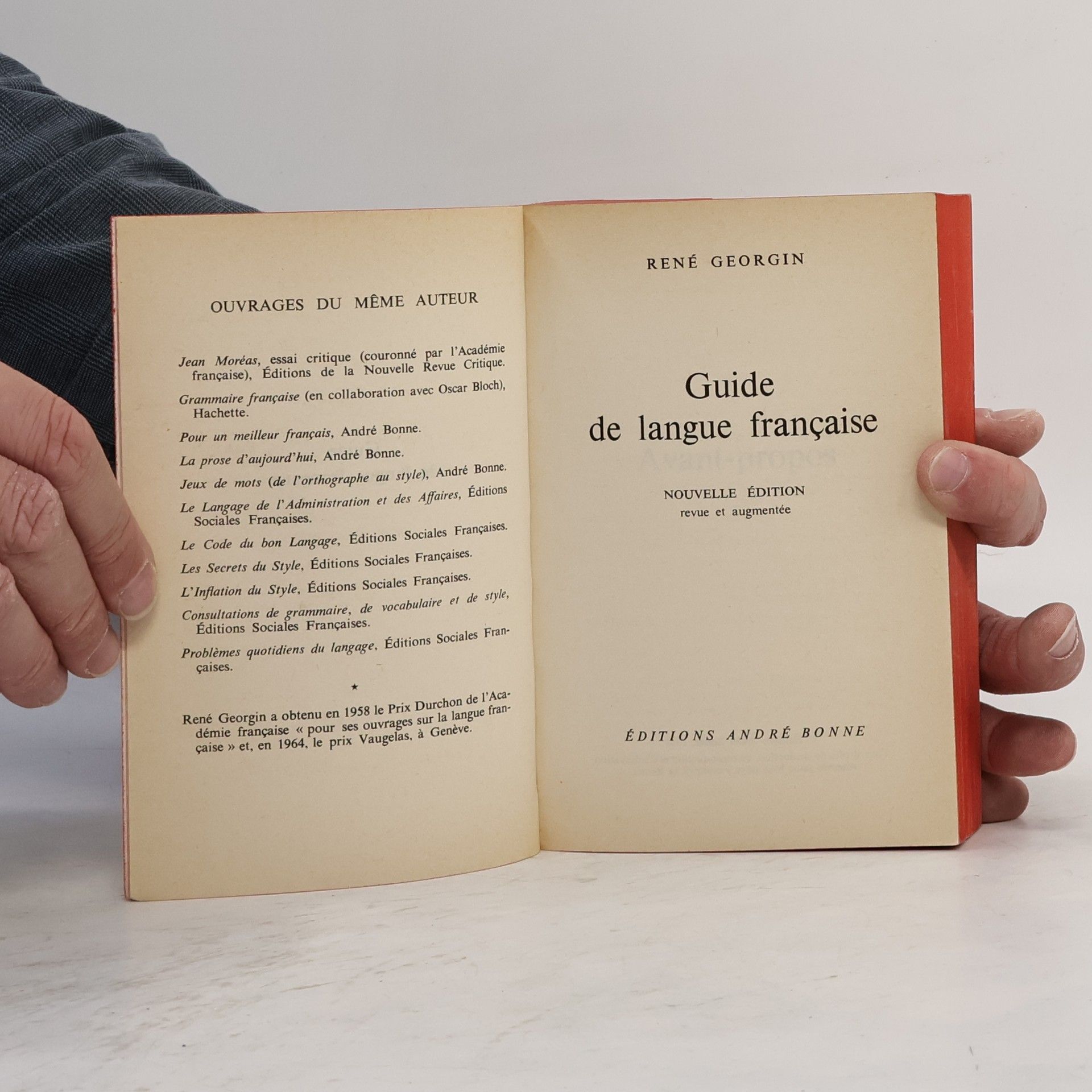 René Georgin Guide de Langue francaise