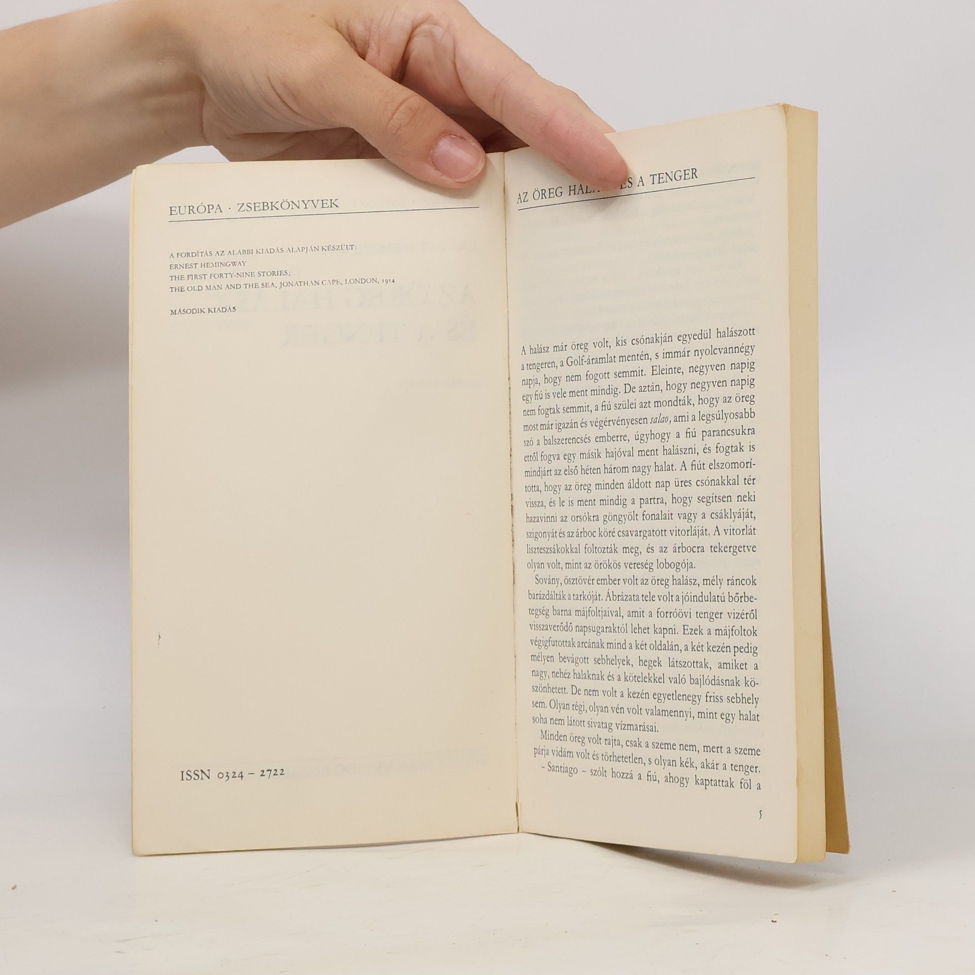 Ernest Hemingway Az öreg halász és a tenger