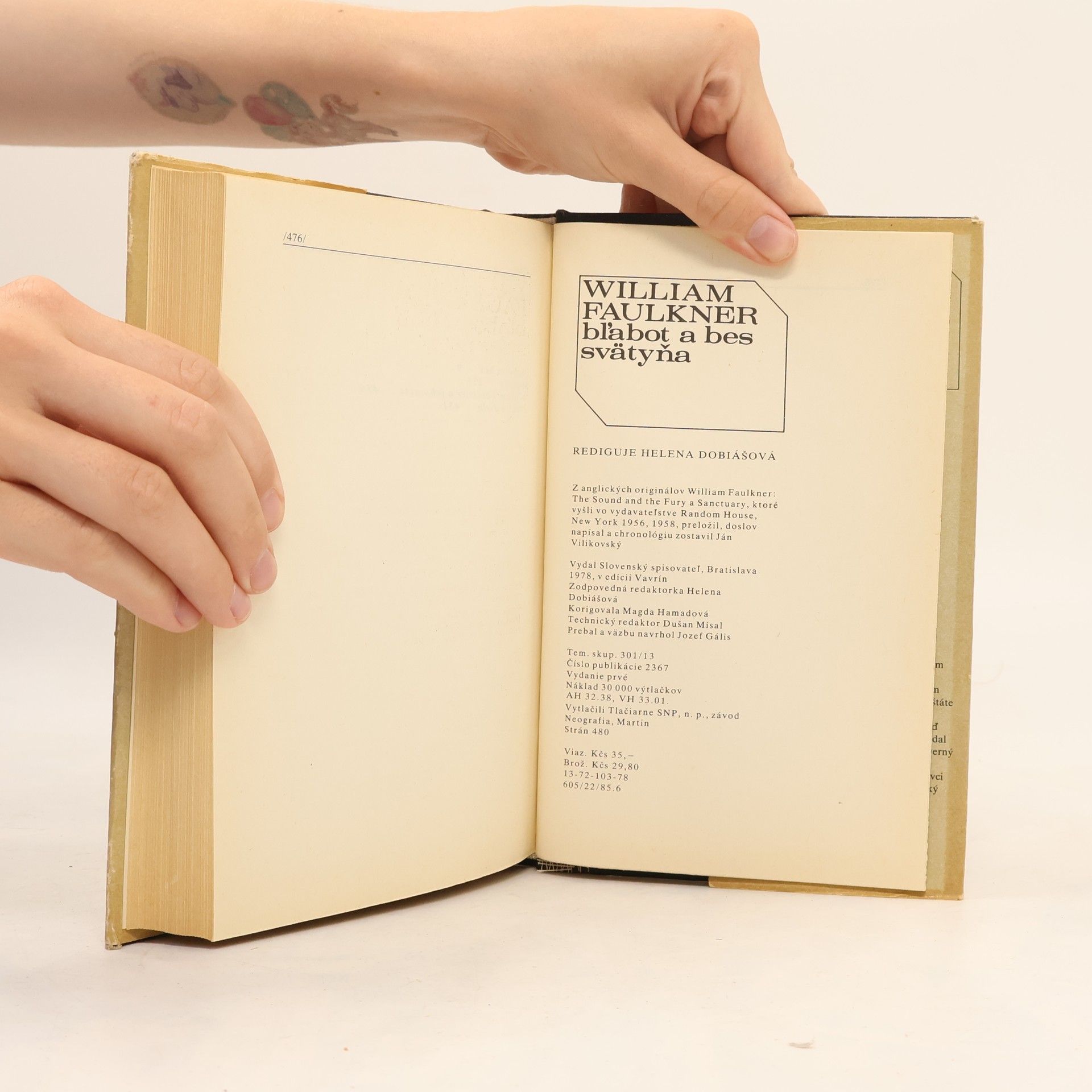 William Faulkner Bľabot a bes; Svätyňa