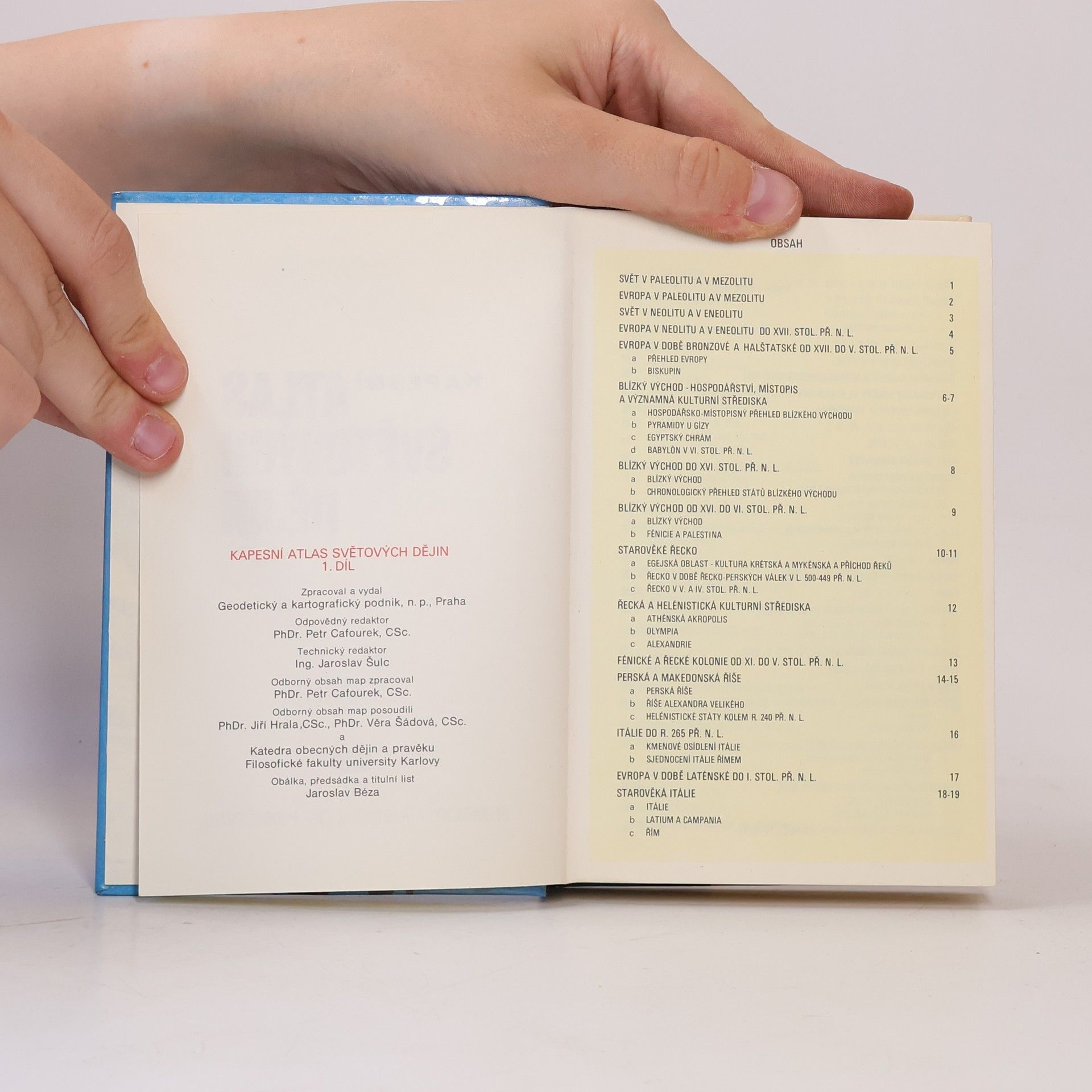 Autores varios Kapesní atlas světových dějin 1. díl