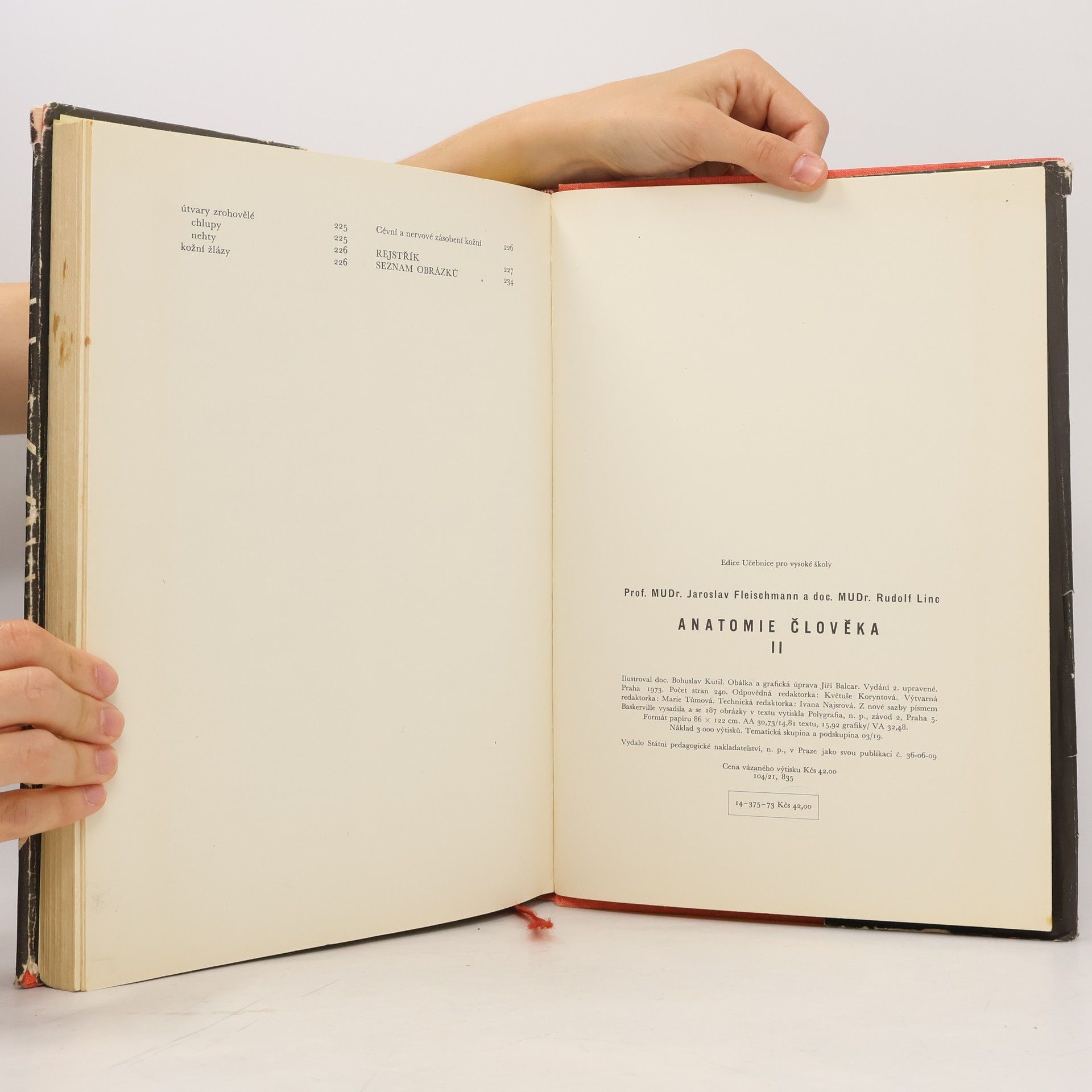 Jaroslav Fleischmann Anatomie člověka. 2. díl