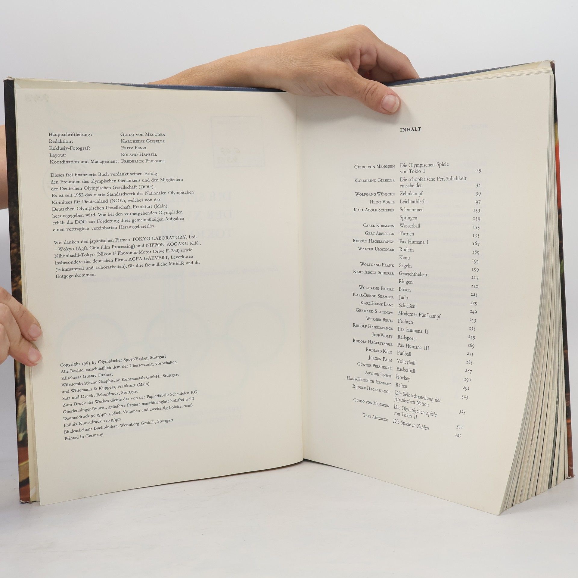 Various authors Die Spiele der XVIII. Olympiade Tokio 1964