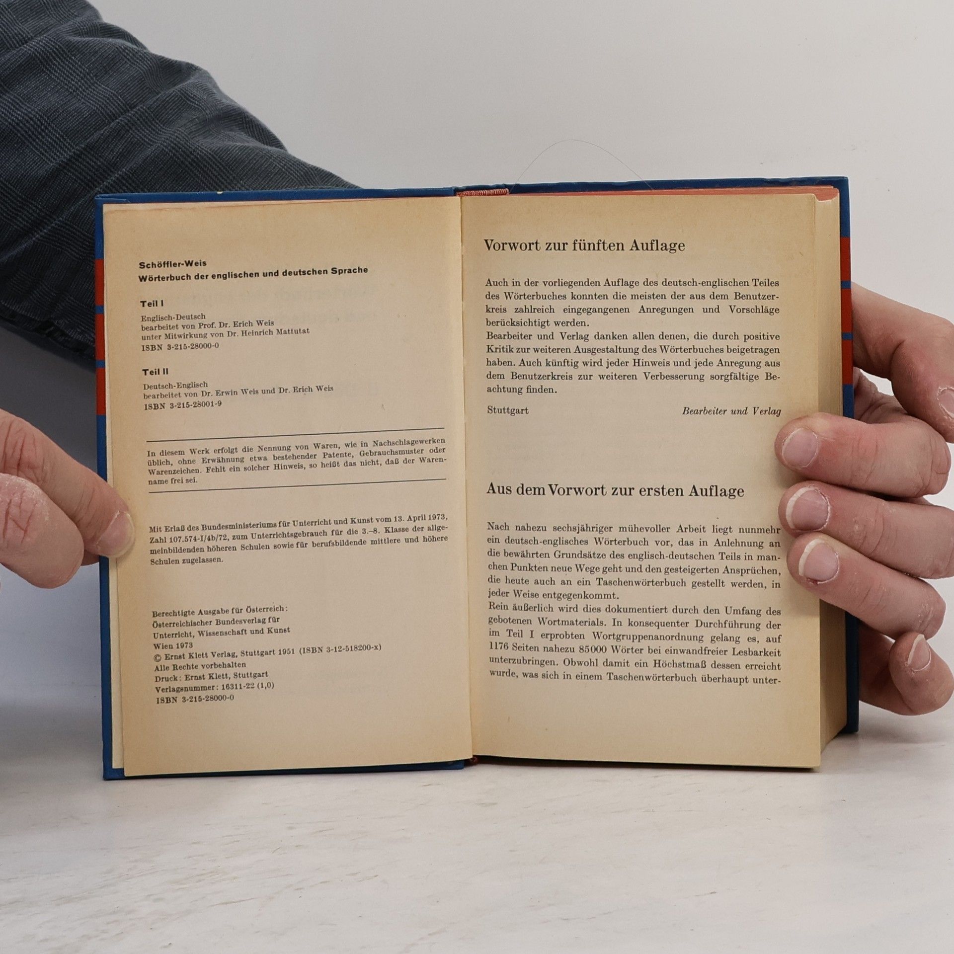 Erwin Weis Schöffler-Weis Wörterbuch der englischen und deutschen Sprache
