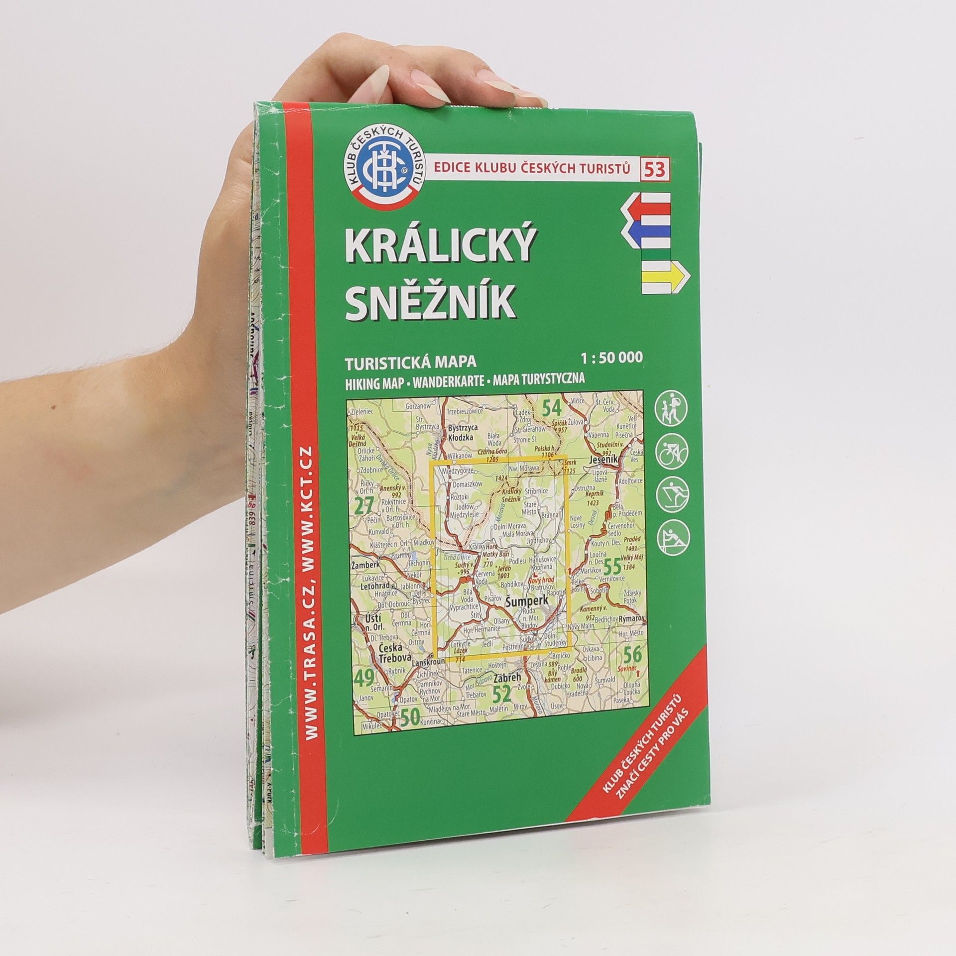 Klub českých turistů Edice Klubu Českých Turistů - 53: Králický Sněžník /KČT 53 1:50T Turistická mapa