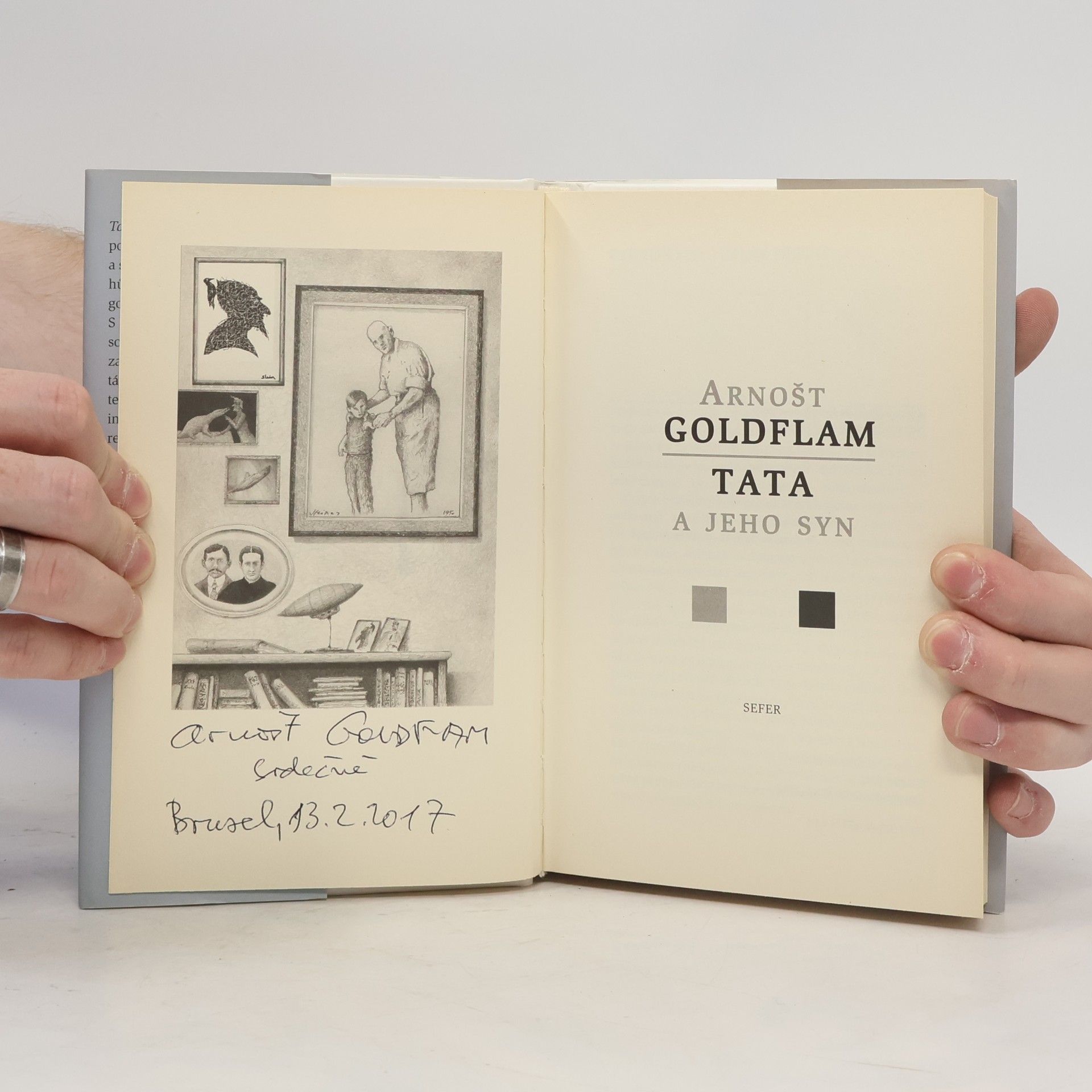 Arnošt Goldflam Tata a jeho syn