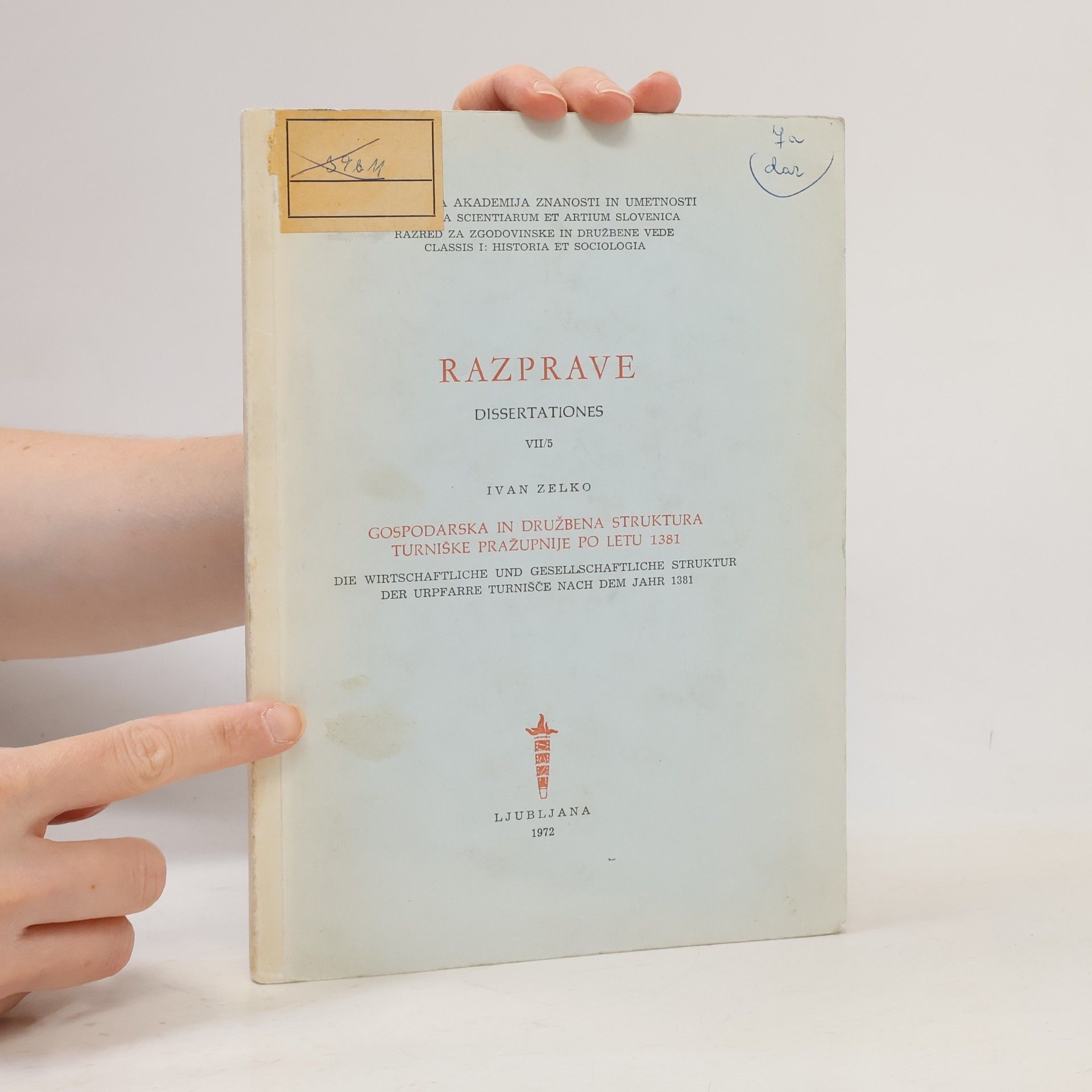 Ivan Zelko Razprave I. razreda
