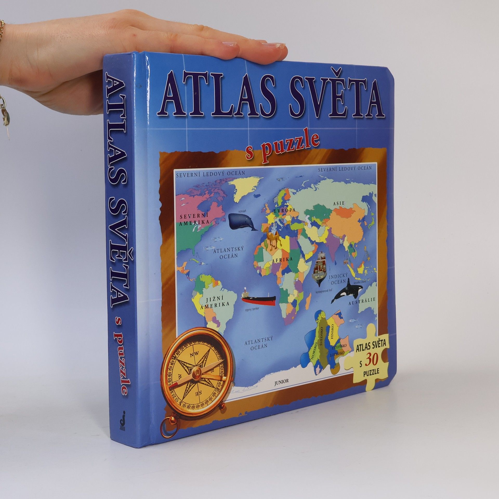 Kolektiv autorů Atlas světa s puzzle