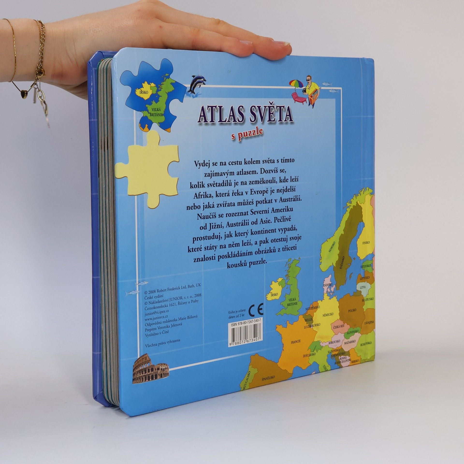 Autores varios Atlas světa s puzzle