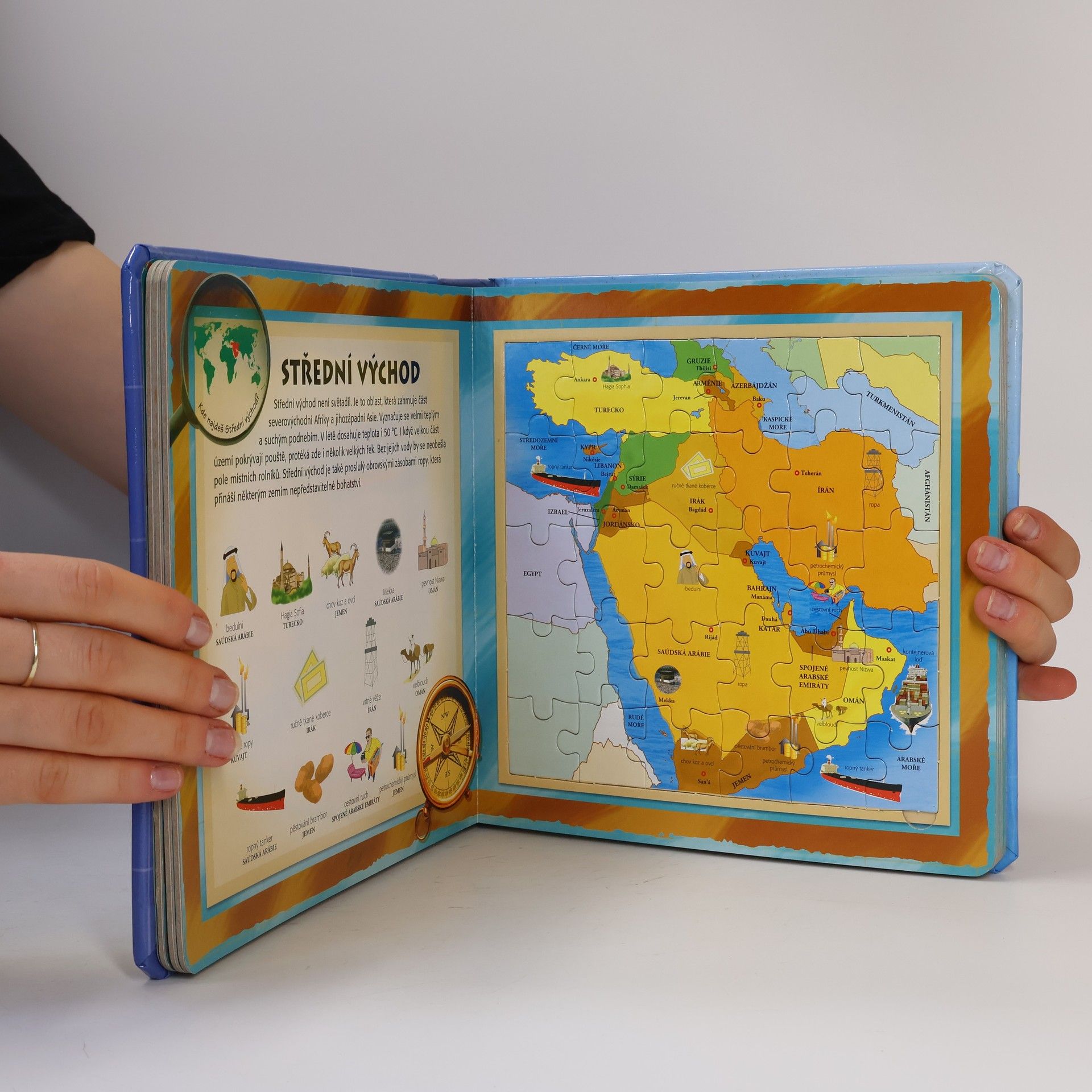 Autores varios Atlas světa s puzzle