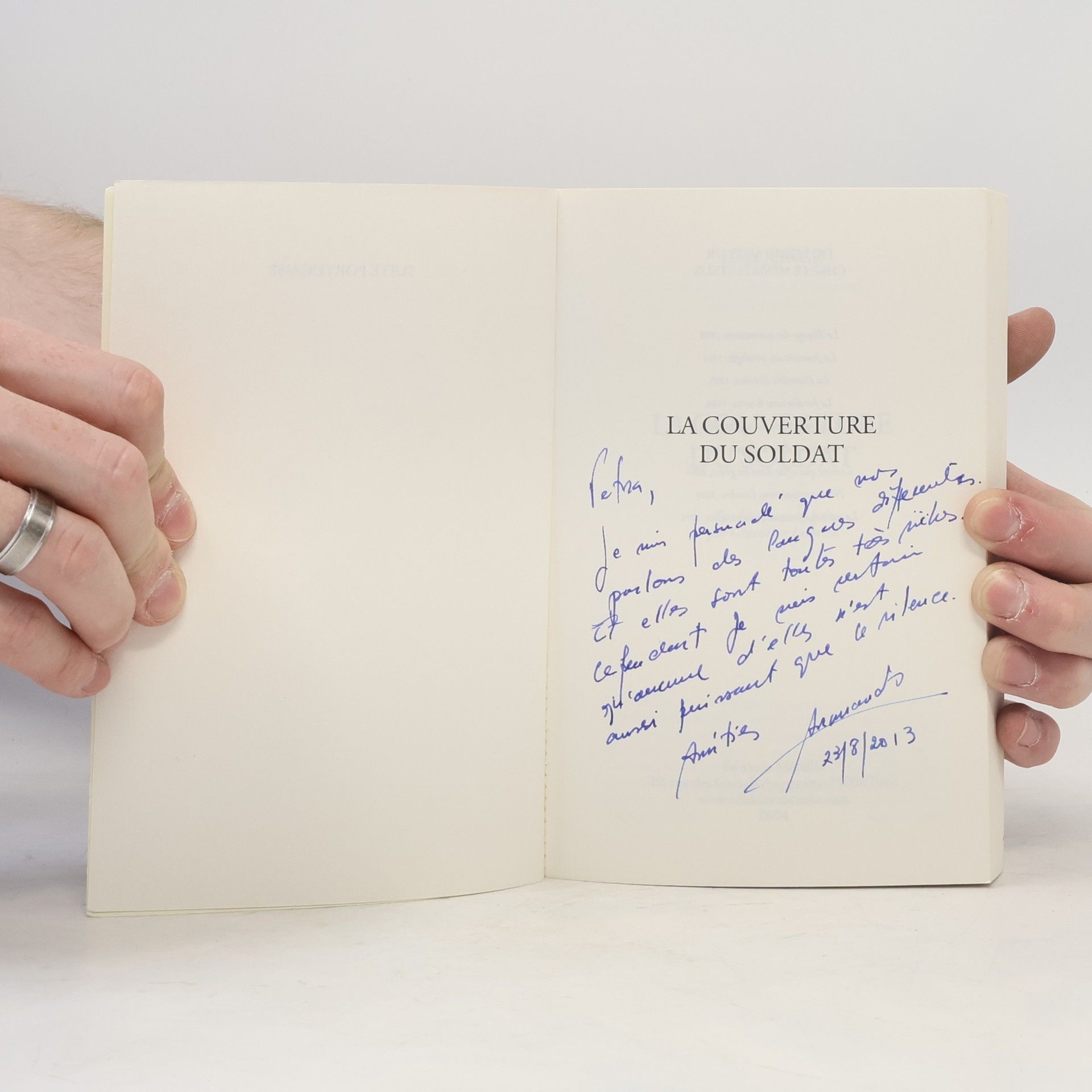Geneviève Leibrich La couverture du soldat