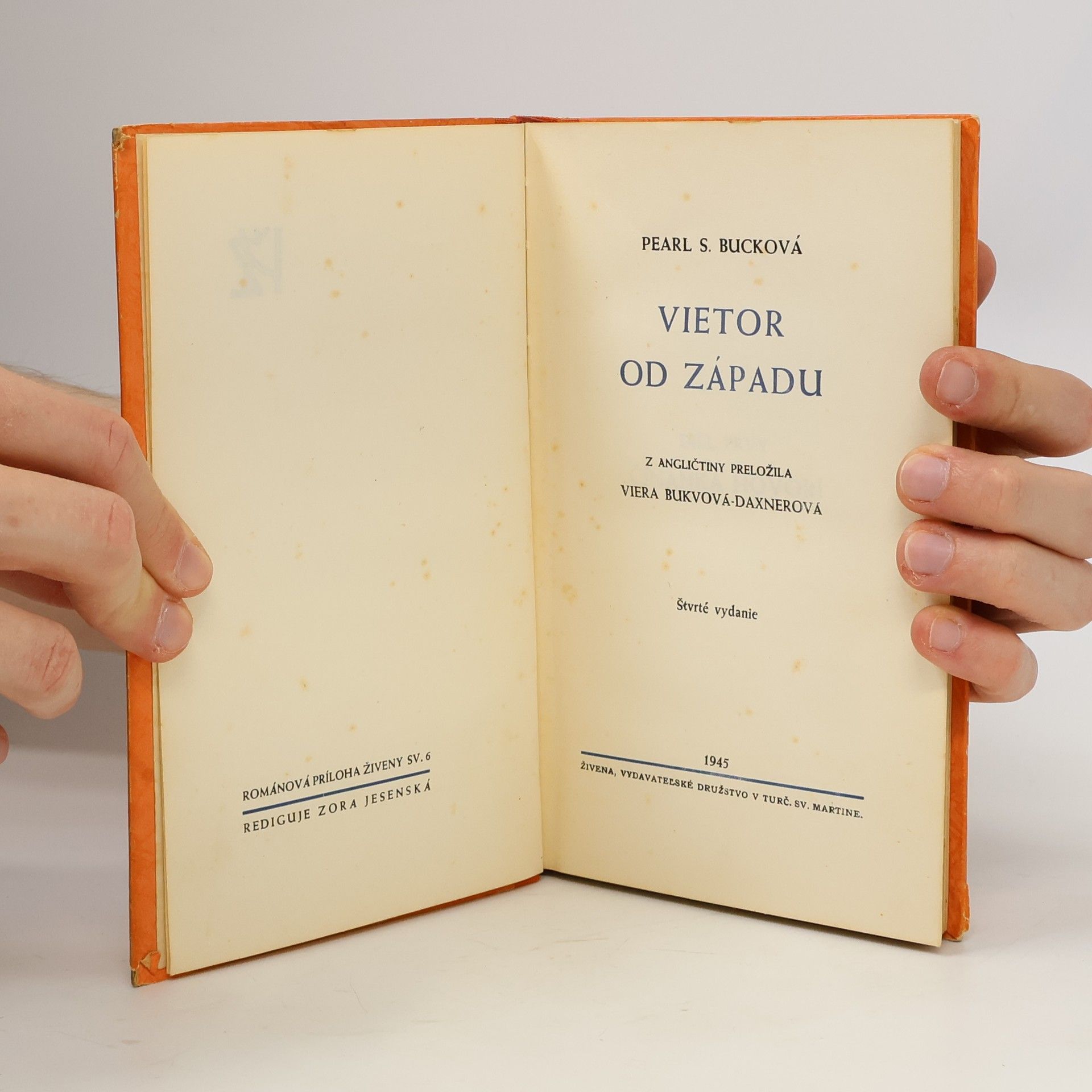 Pearl S. Buck Vietor od západu