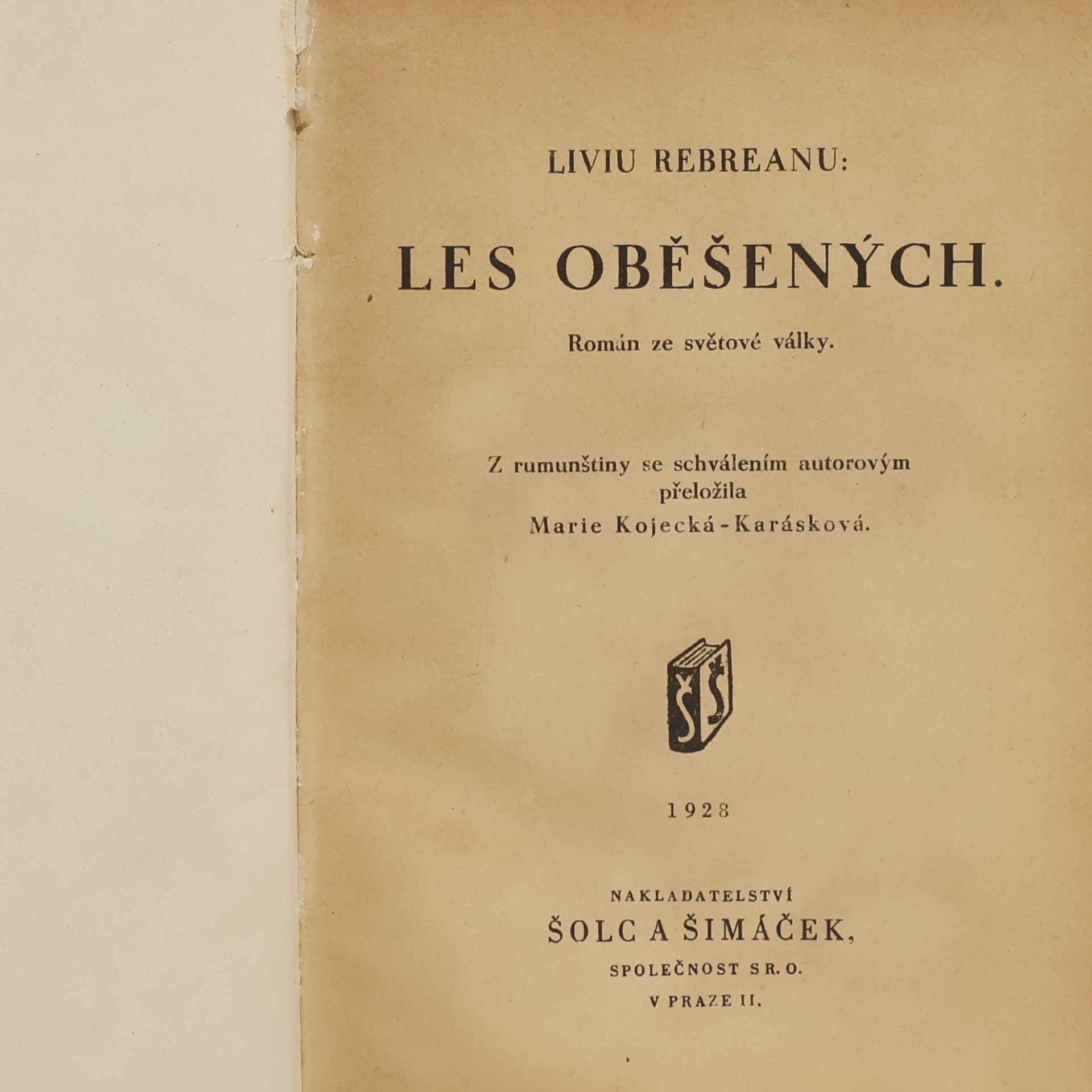Liviu Rebreanu Les oběšených
