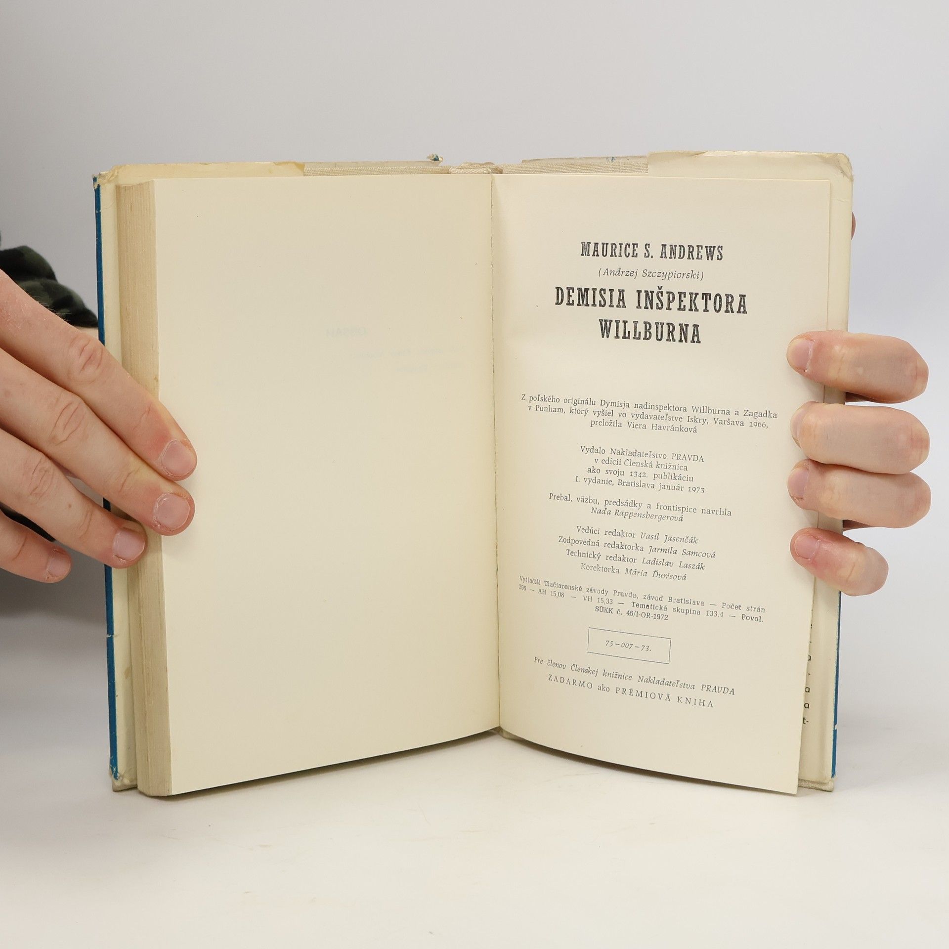 Maurice S. Andrews Demisia inšpektora Willburna