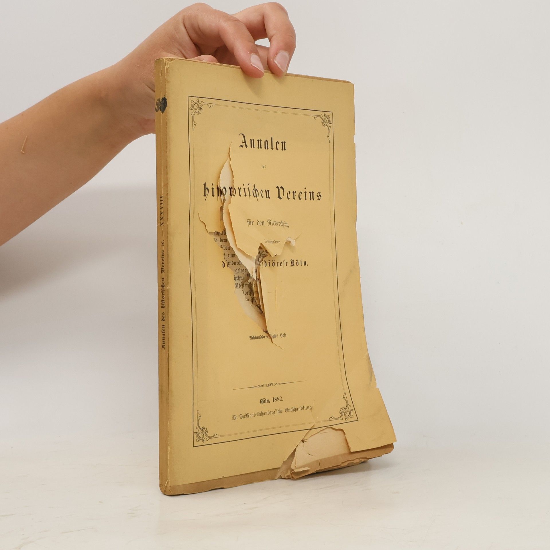 Various authors Annalen des historischen Vereins für den Niederrhein
