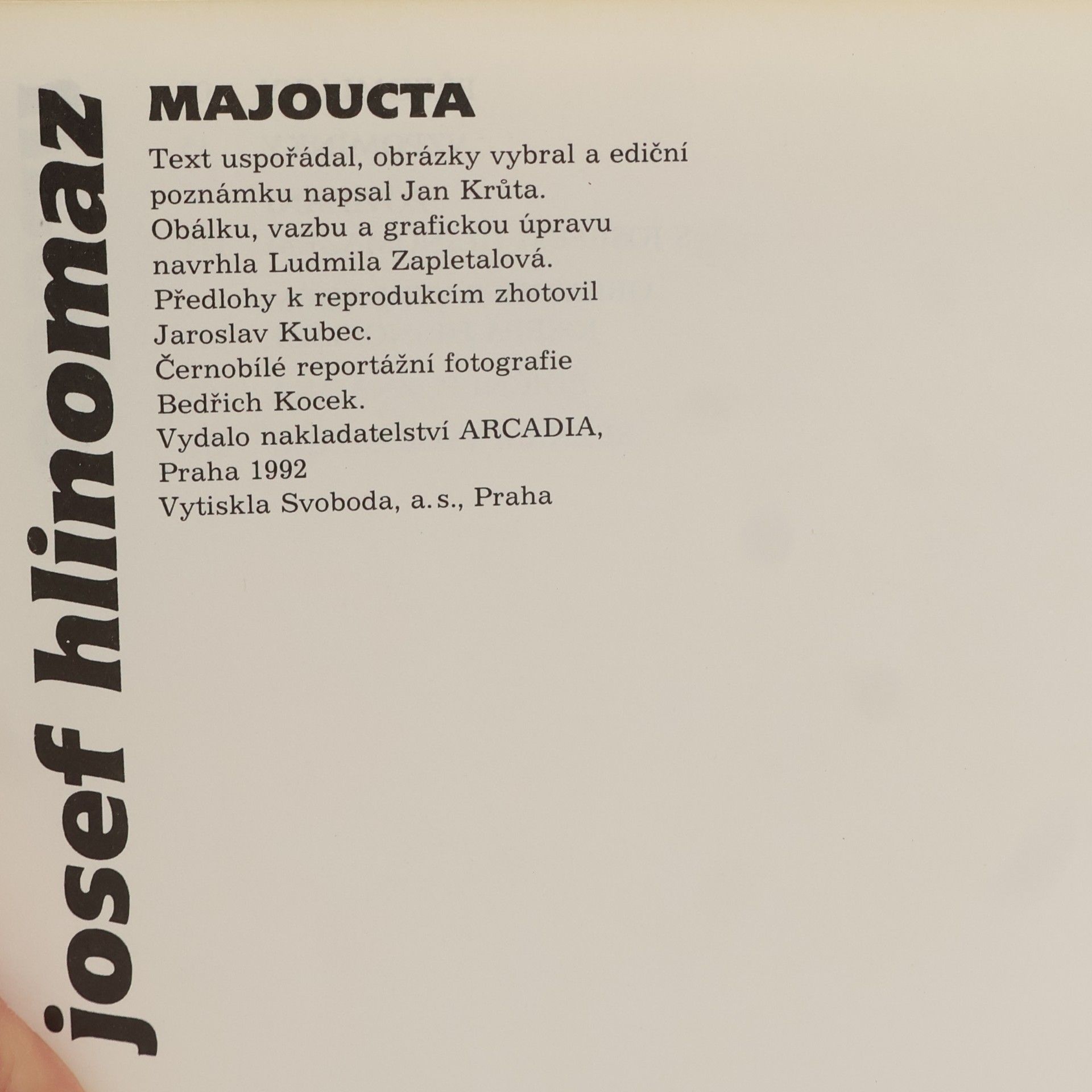 Josef Hlinomaz Majoucta