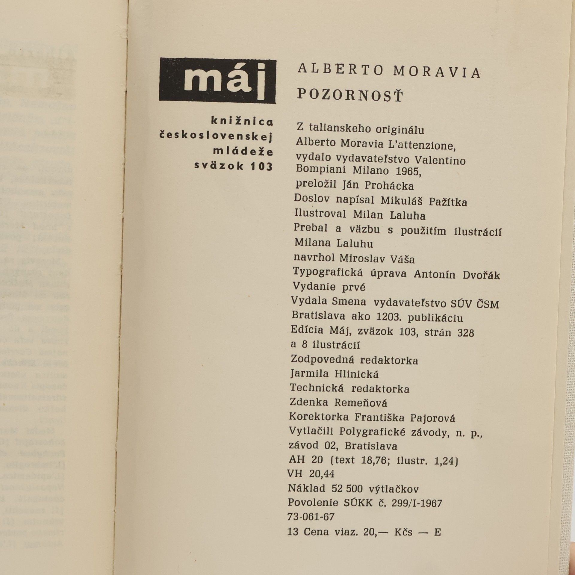 Alberto Moravia Pozornosť