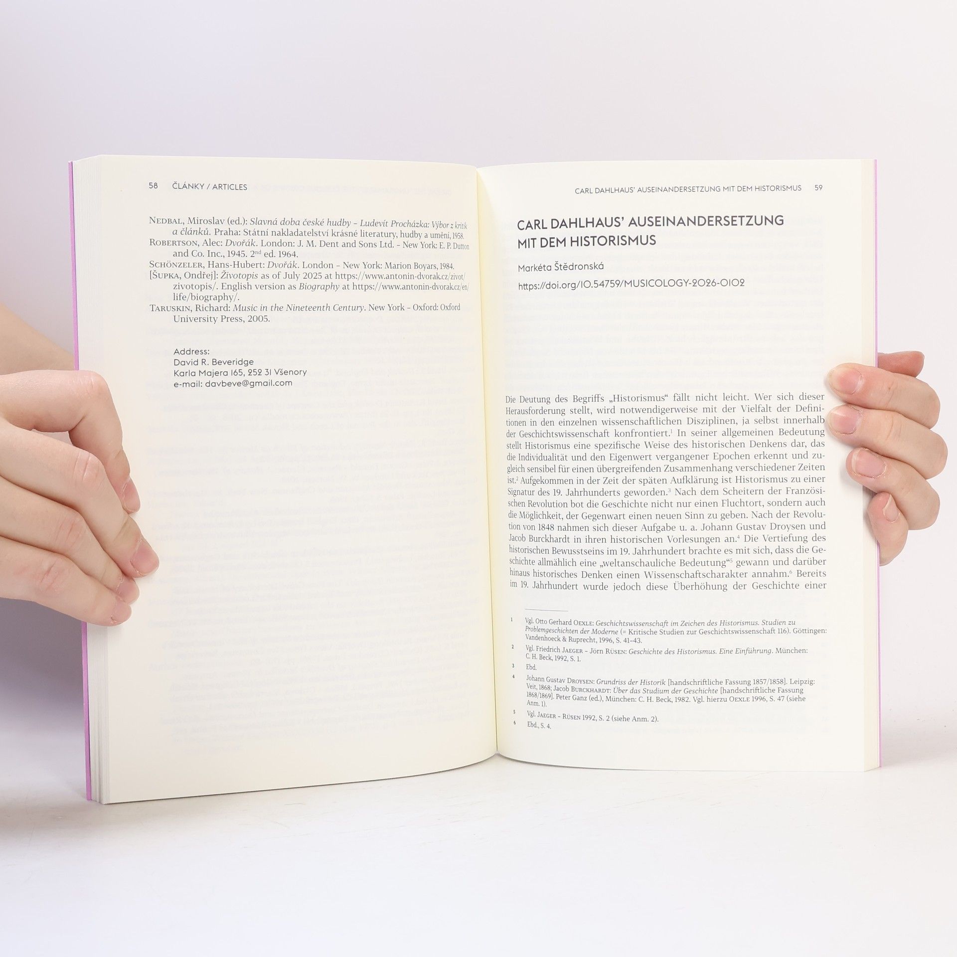 Autores varios Hudební věda 1/2026
