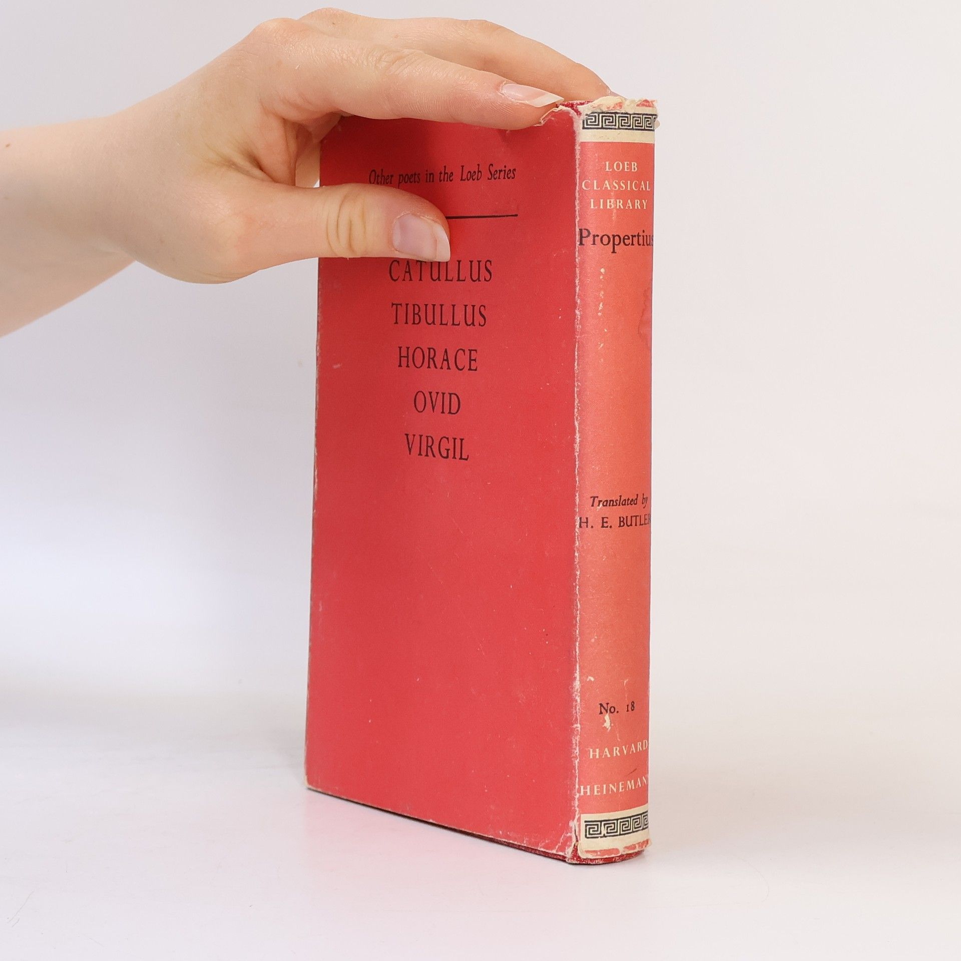 Harold Edgeworth Butler Loeb Classical Library - 18: Propertius