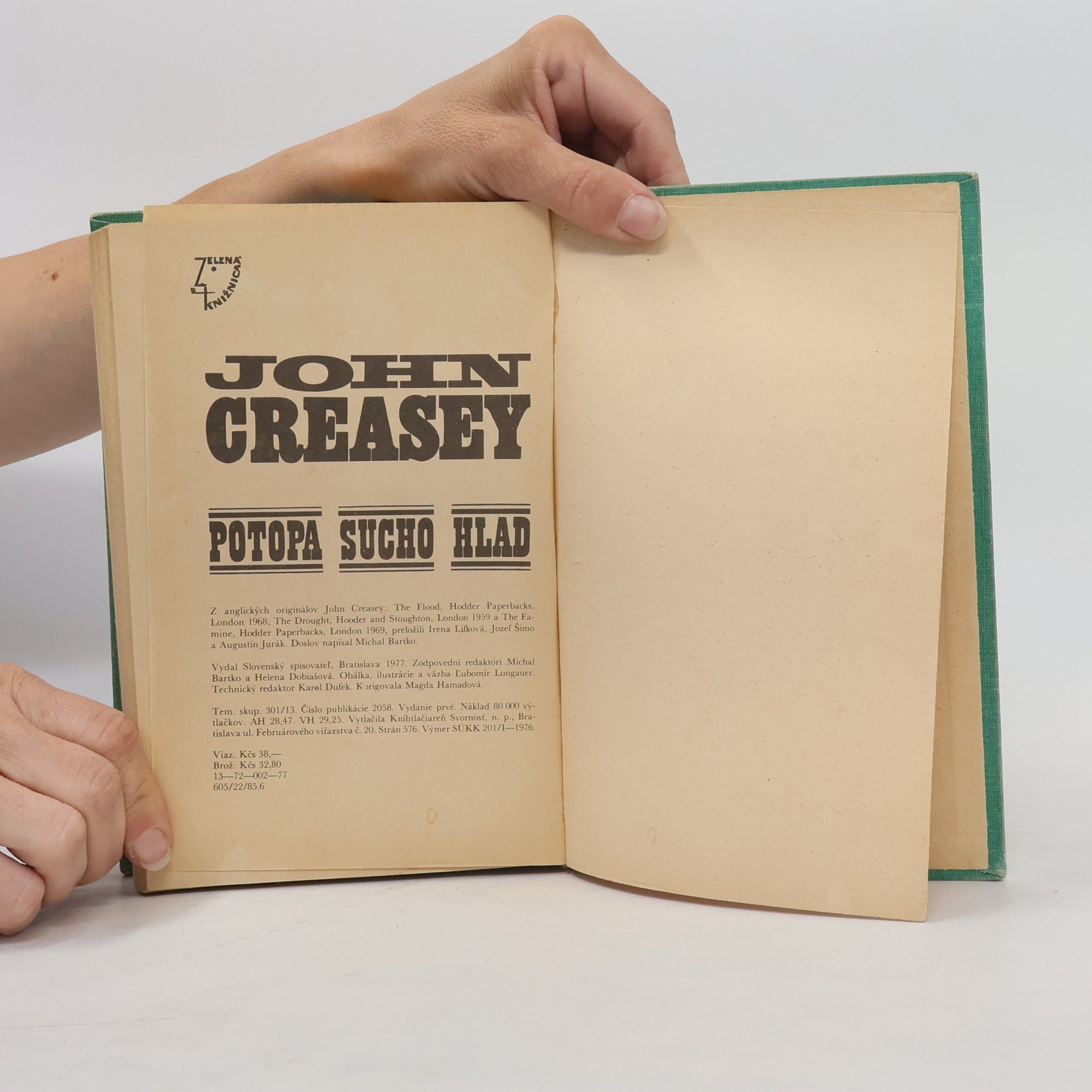 John Creasey Potopa. Sucho. Hlad