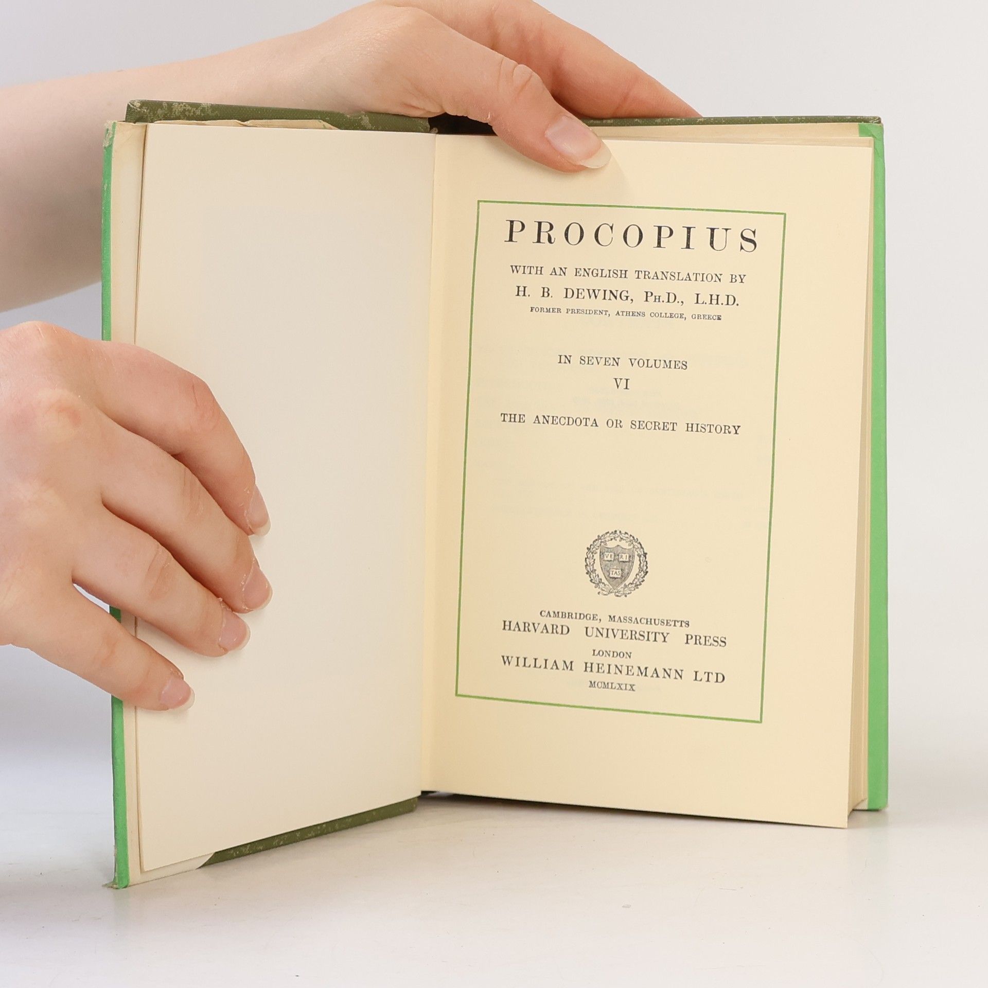 H. B. Dewing Procopius VI.