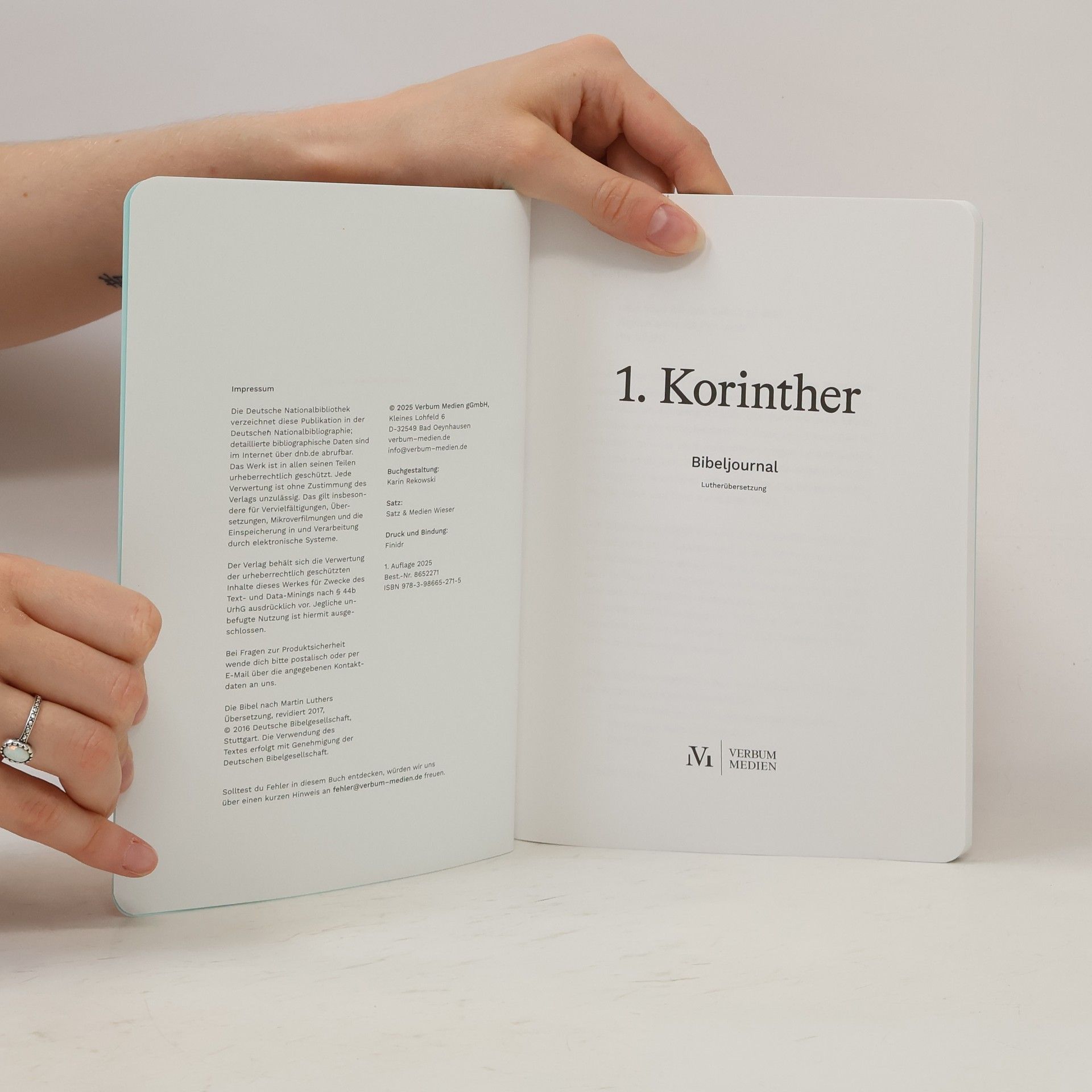 Bibeljournal: 1. Korinther