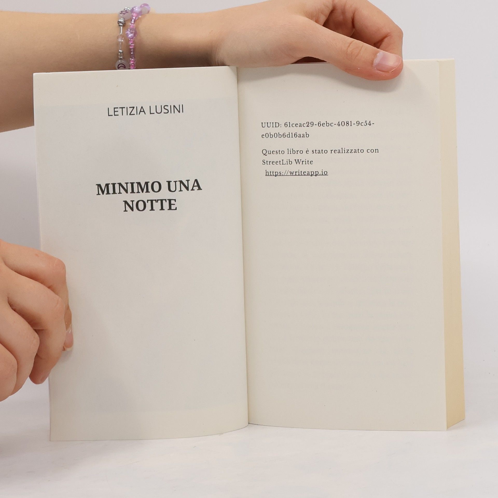 Letizia Lusini Minimo una notte