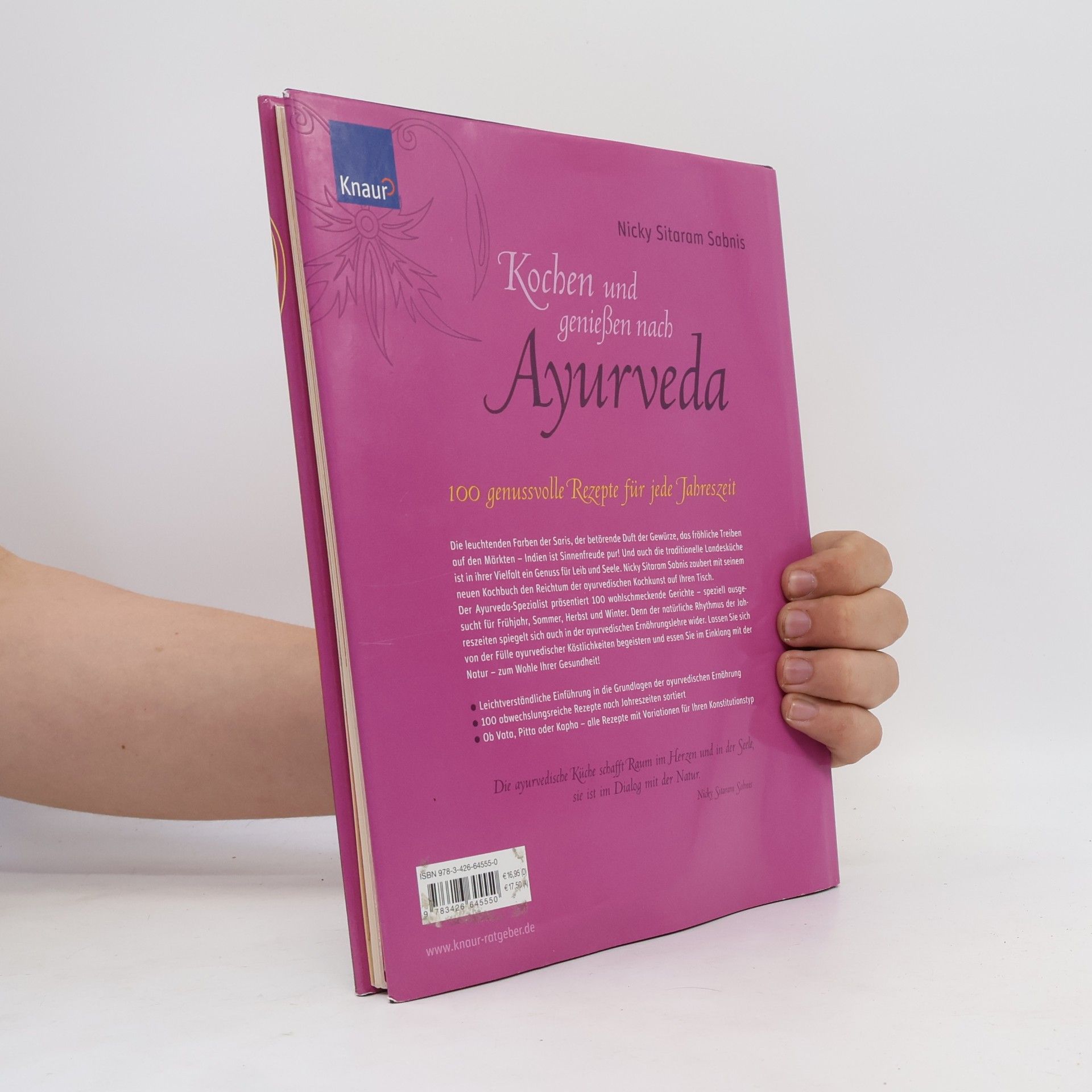 Nicky Sitaram Sabnis Kochen und genießen nach Ayurveda