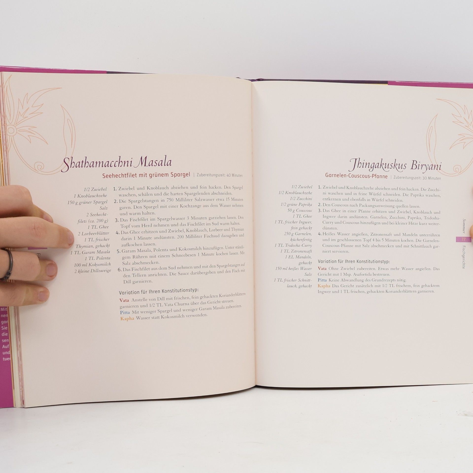 Nicky Sitaram Sabnis Kochen und genießen nach Ayurveda