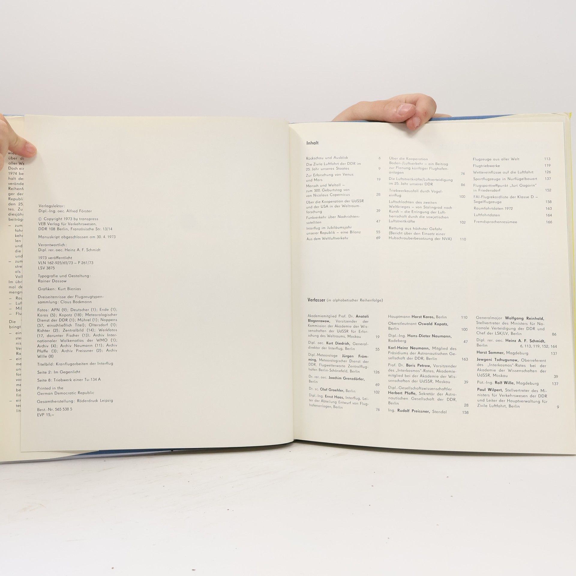 Heinz A. F. Schmidt Flieger-Jahrbuch 1974
