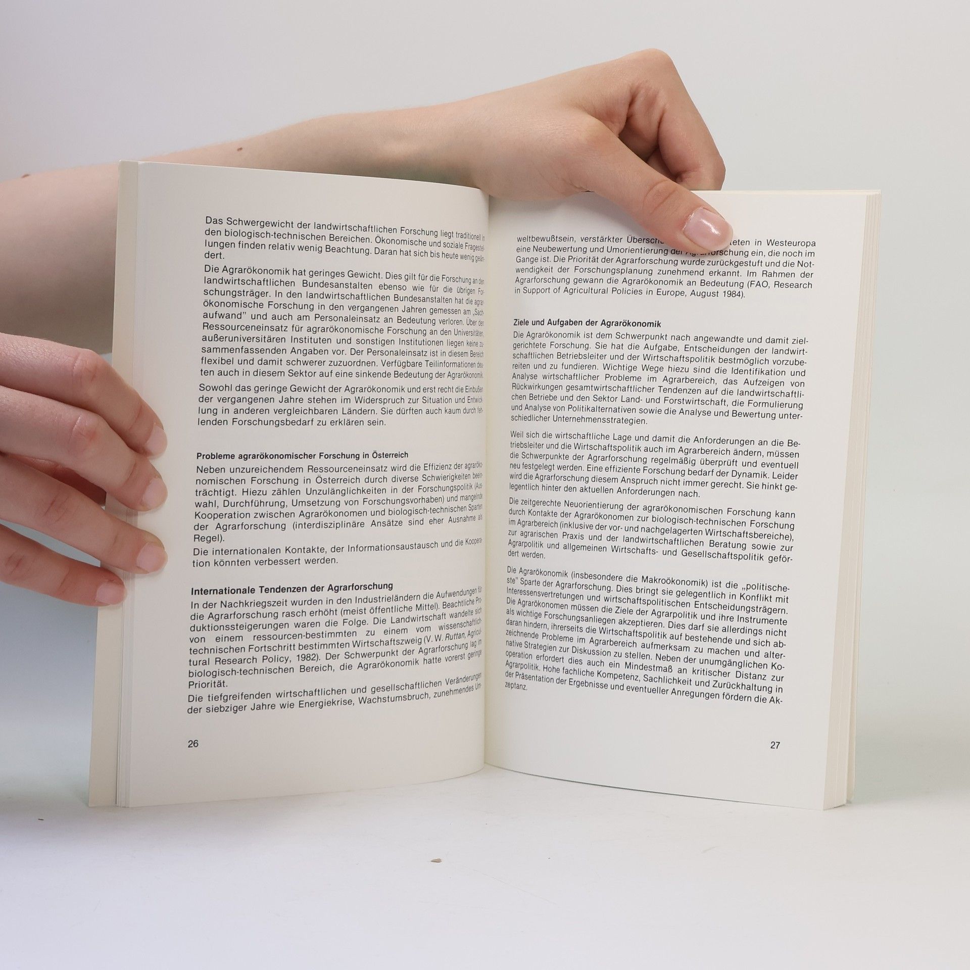 Autorenkollektiv Zukunft der österreichischen Agrarforschung angesichts ökologischer und ökonomischer Grenzen