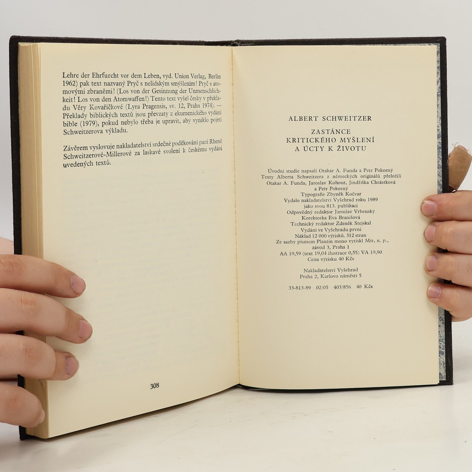 Albert Schweitzer Zastánce kritického myšlení a úcty k životu