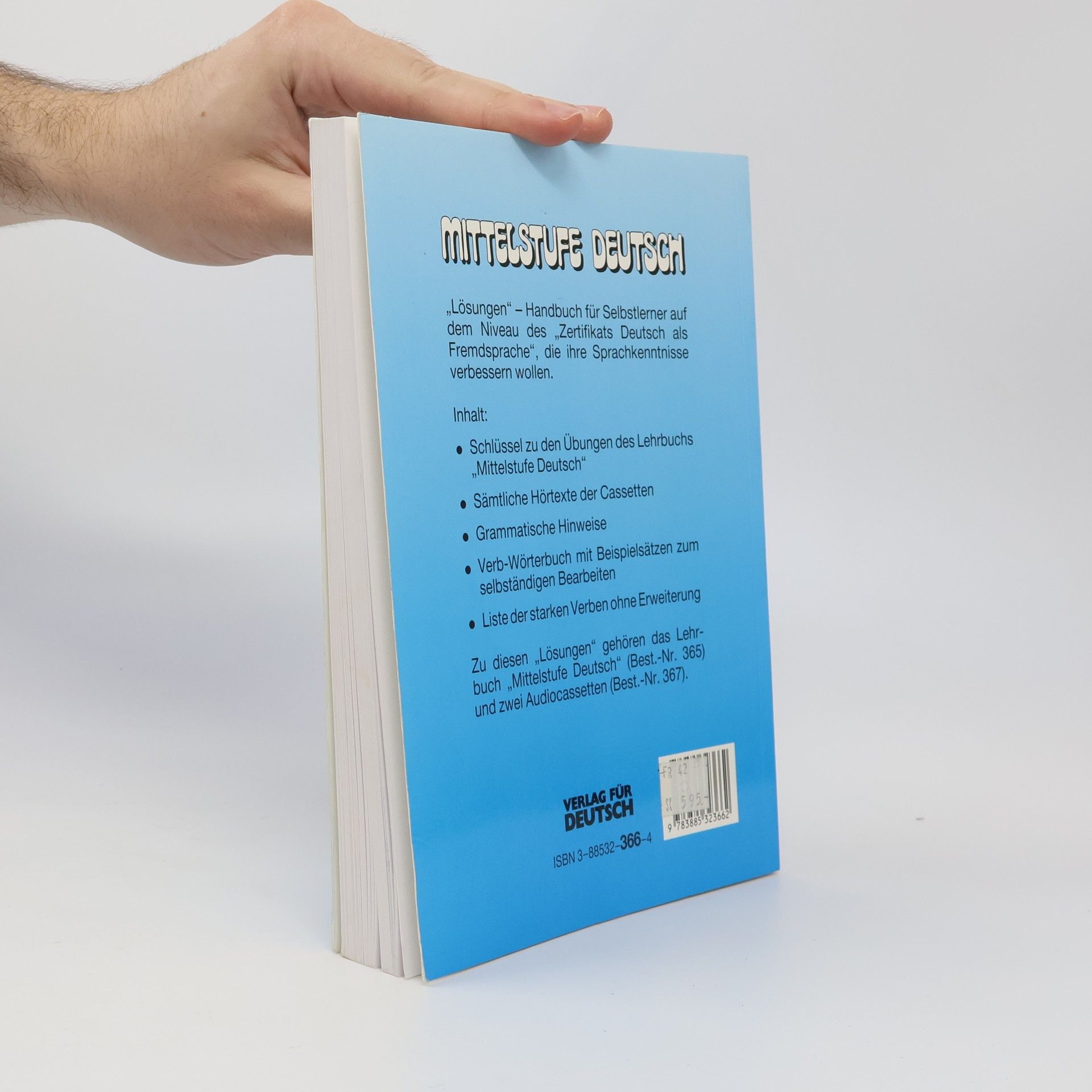Johannes Schumann Mittelstufe Deutsch. Lösungen. Schlüssel zum Selbststudium mit Verb-Wörterbuch