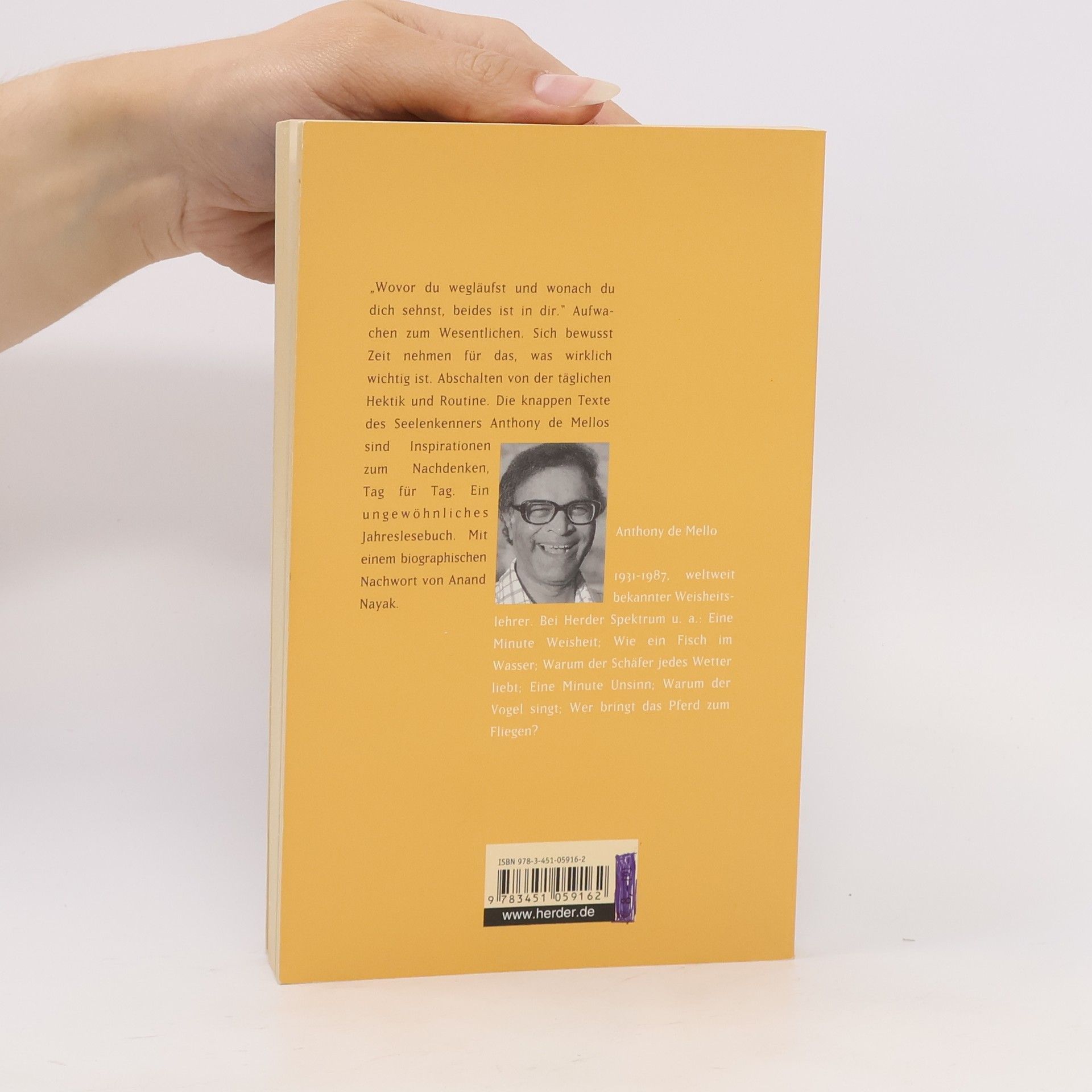 Anthony de Mello Gib deiner Seele Zeit