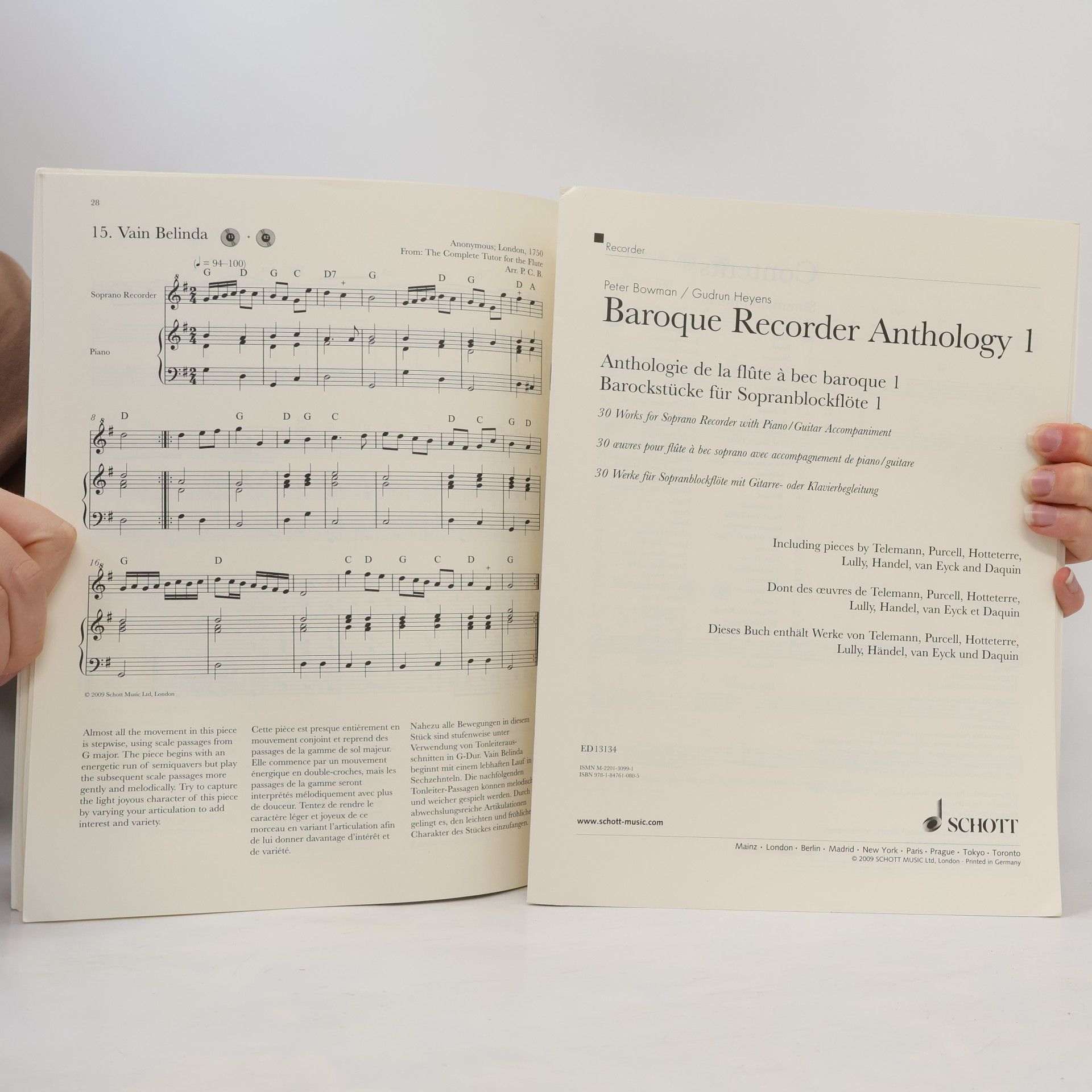 C. Paul Herfurth Baroque Recorder Anthology I