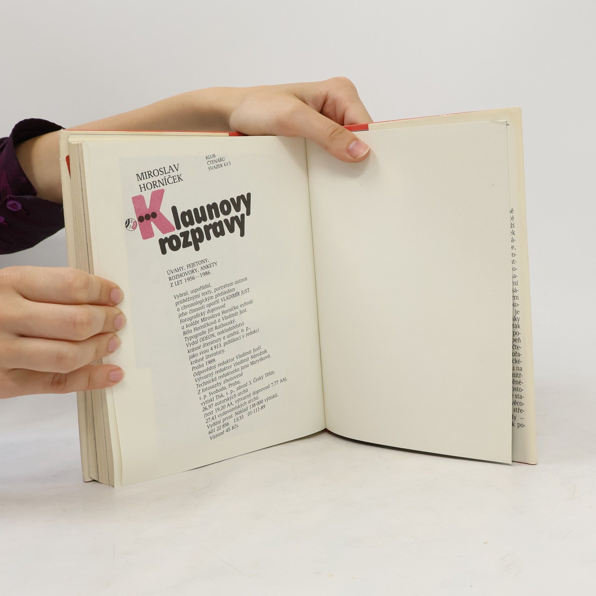 Miroslav Horníček Klaunovy rozpravy