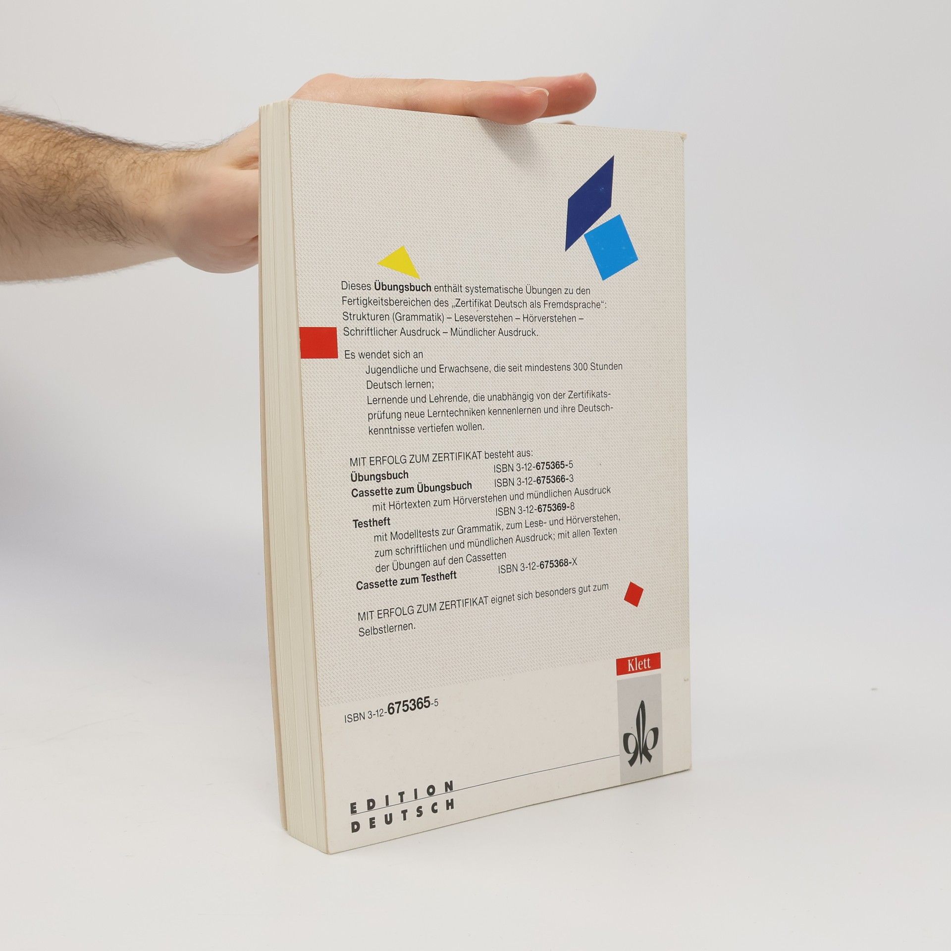 Günther Storch Mit Erfolg zum Zertifikat : Übungsbuch : Grammatik, Leseverstehen, Hörverstehen, schriftlicher Ausdruck, mündlicher Ausdruck