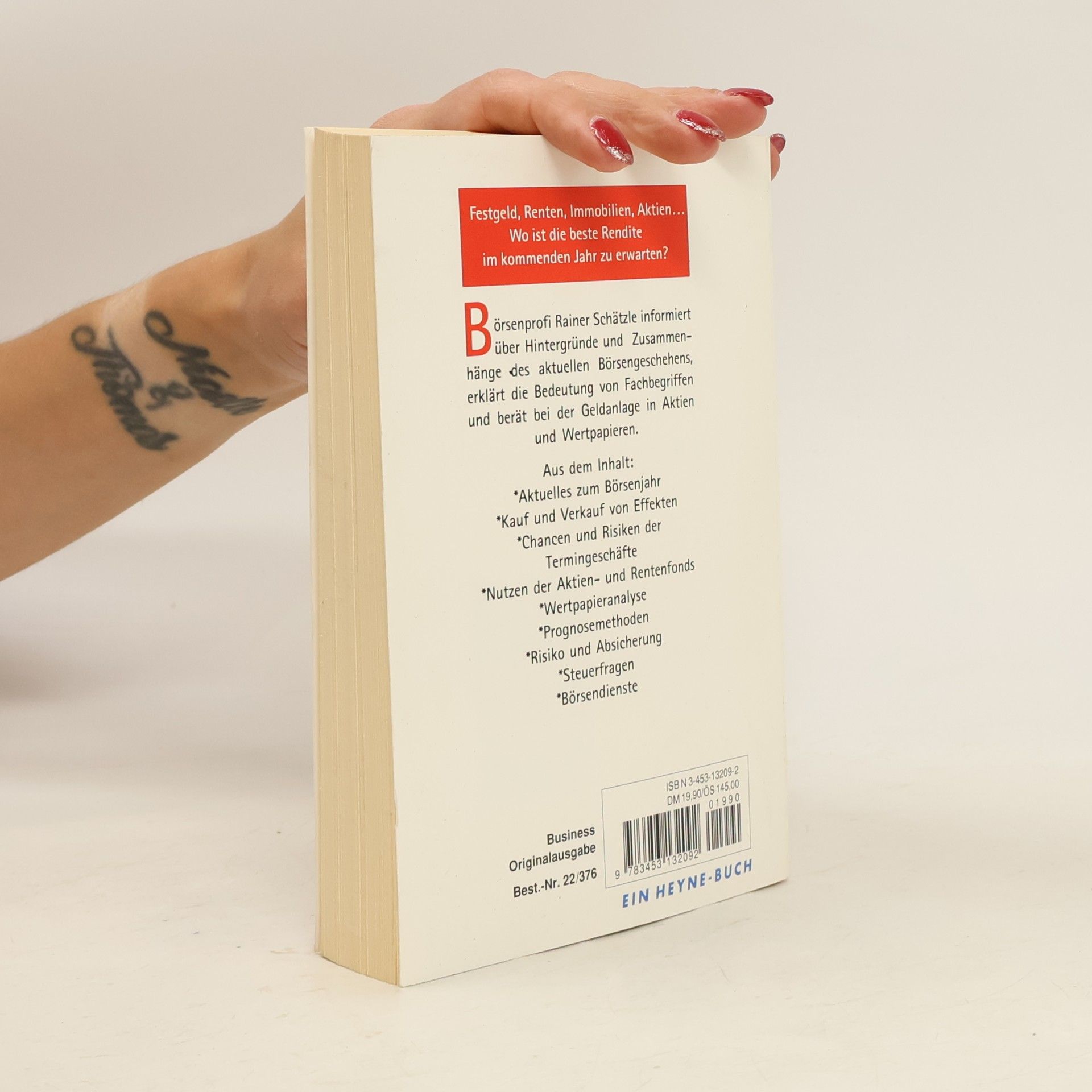 Rainer Schätzle Kompaktwissen: Handbuch Börse 1998