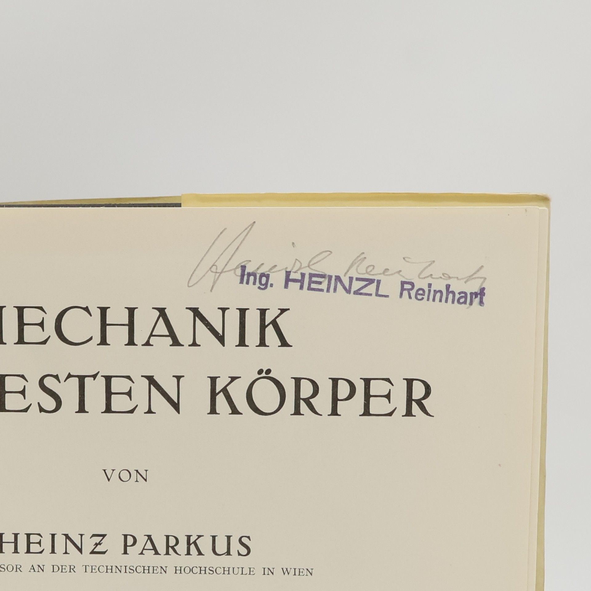 Heinz Parkus Mechanik der festen Körper