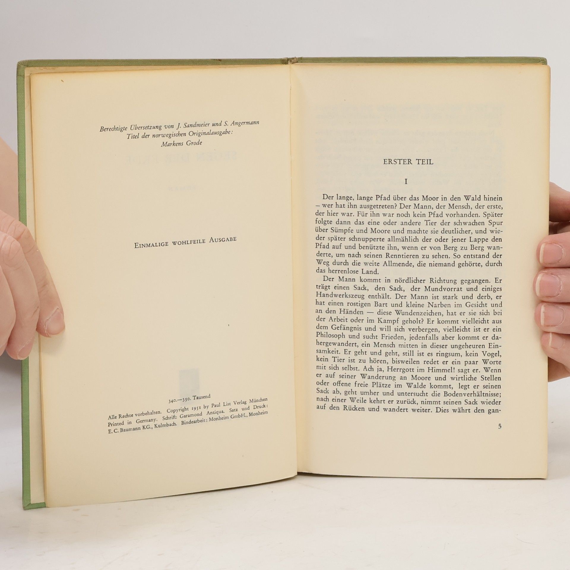 Knut Hamsun Segen der Erde