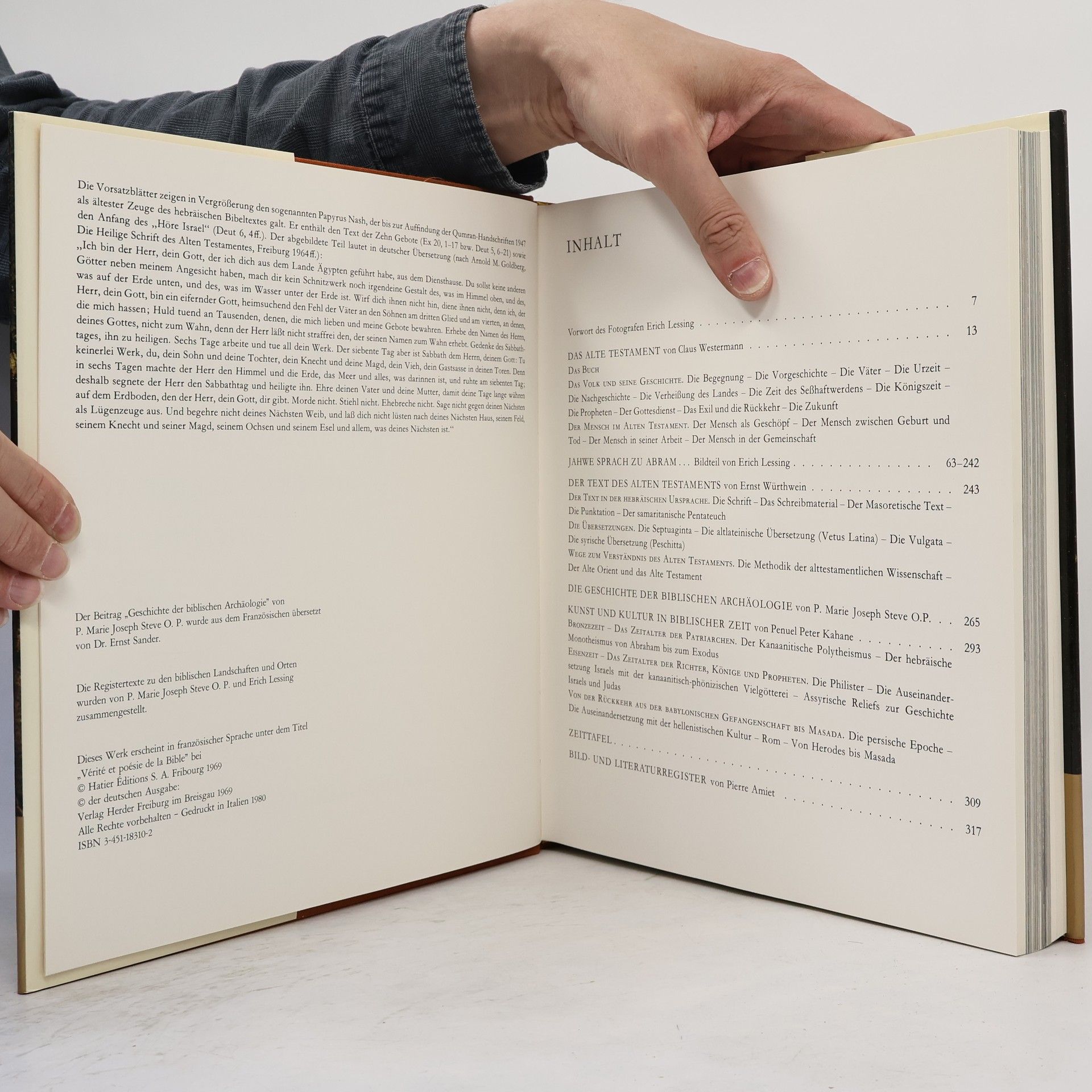 Erich Lessing Vérité et poésie de la Bible