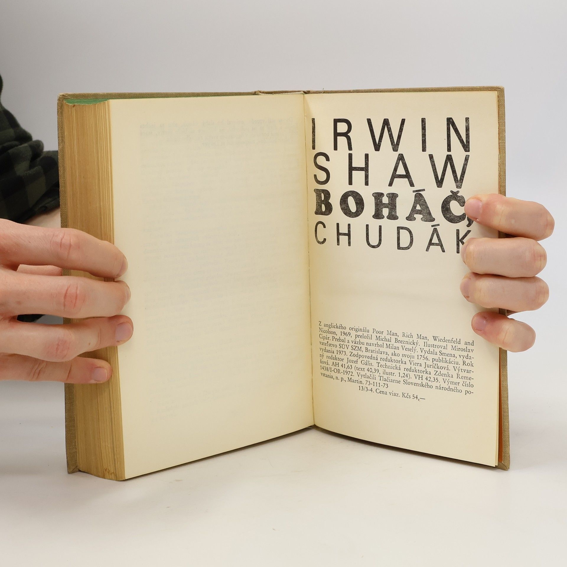 Irwin Shaw Boháč, chudák