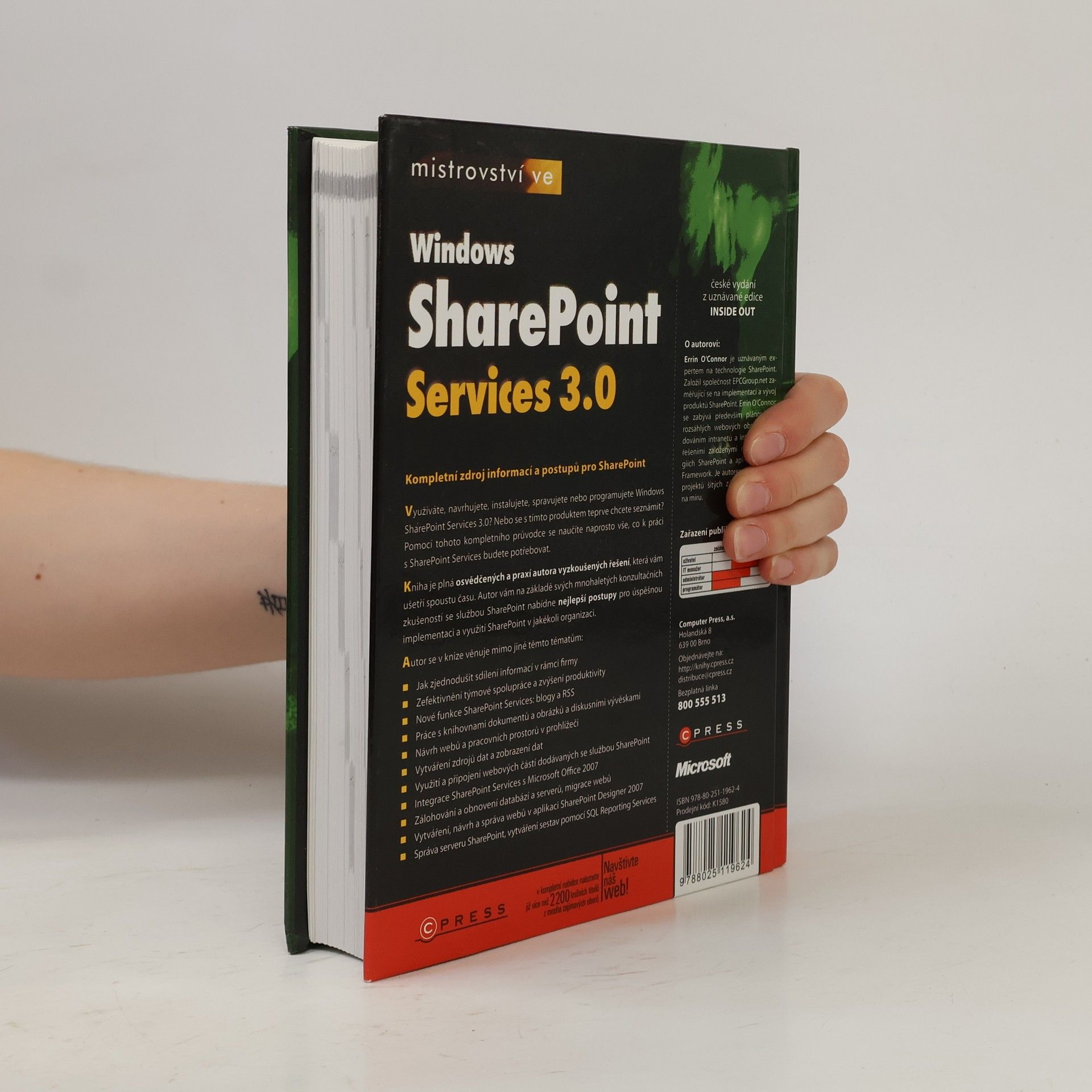 Errin OConnor Mistrovství ve Windows Sharepoint Services 3.0