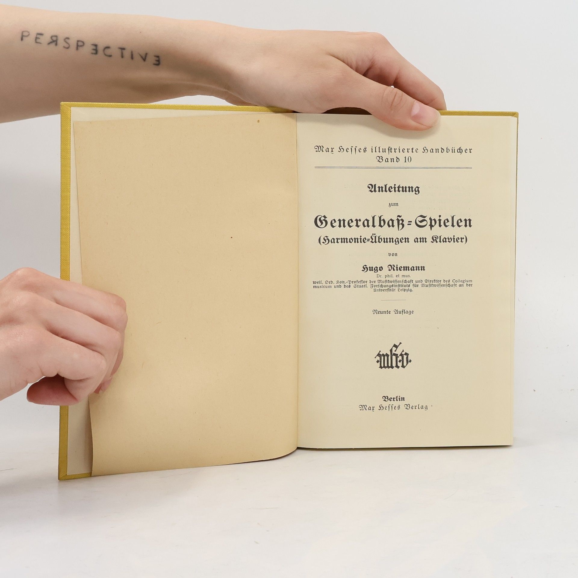 Hugo Riemann Handbuch des Generalbass-spiels
