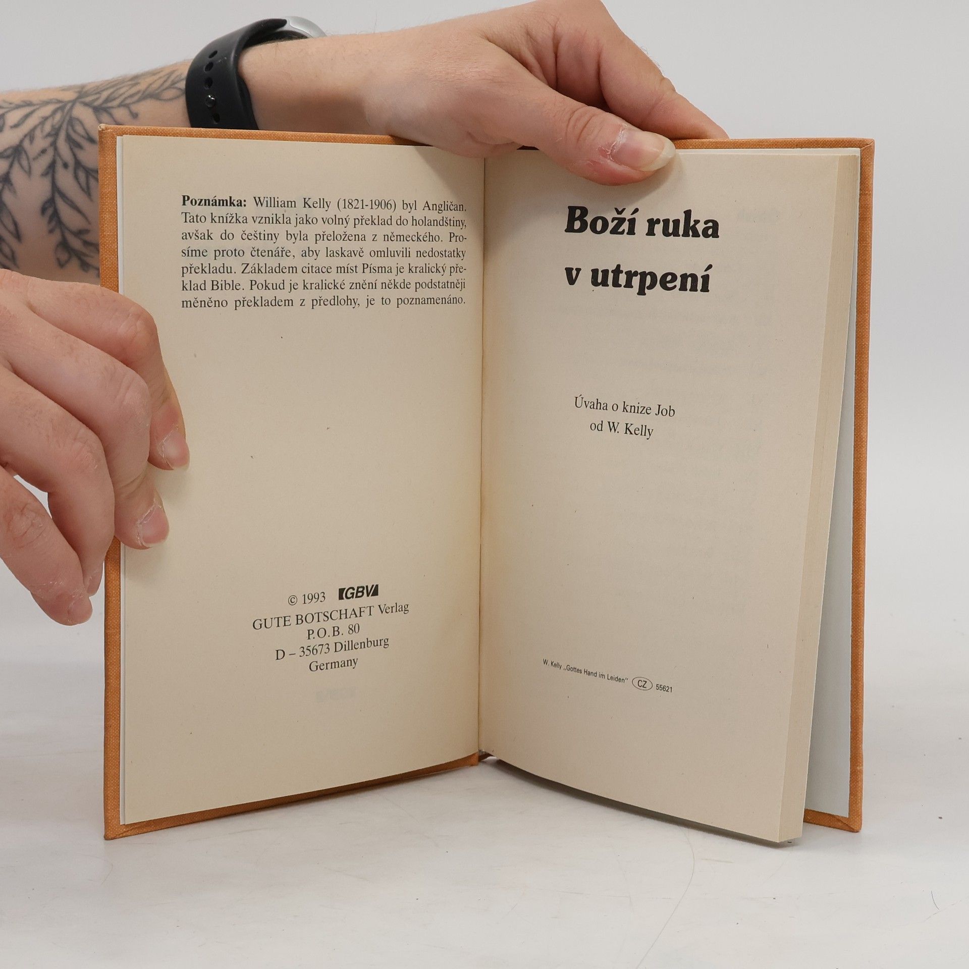 William Kelly Boží ruka v utrpení