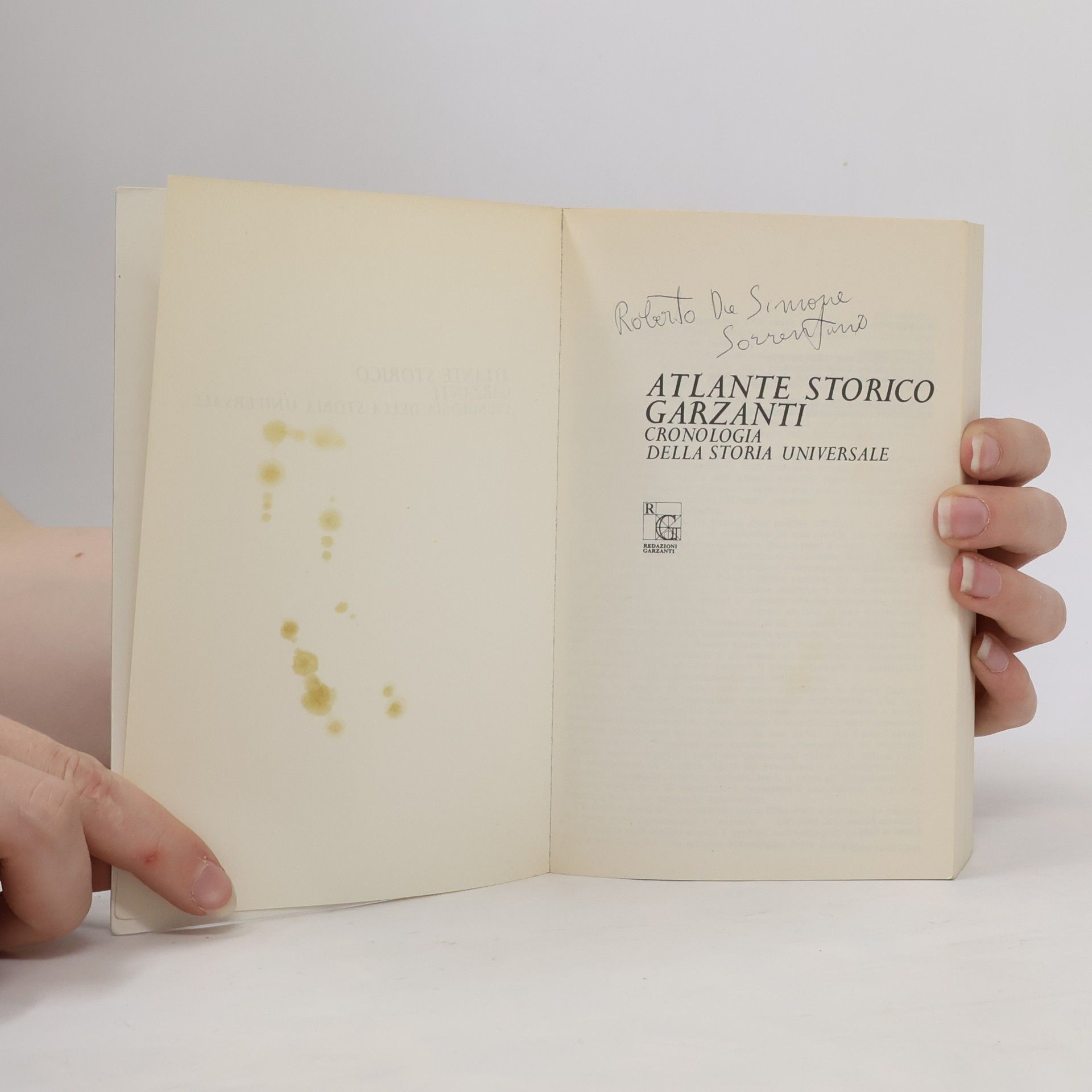 Atlante Storico Garzanti. Cronologia della storia universale